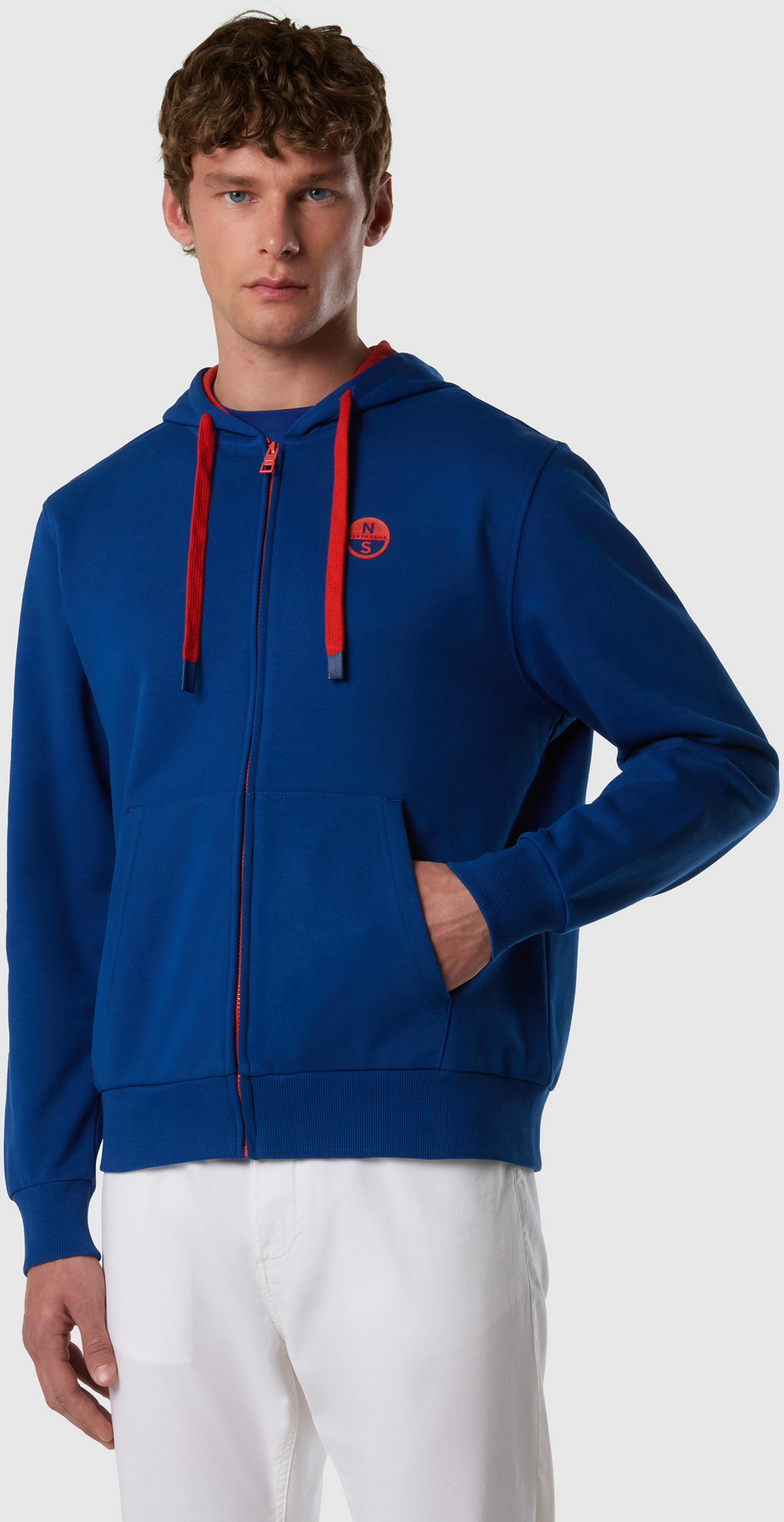 NORTH SAILS, North Sails Full-zip Hoodie With Contrast Logo