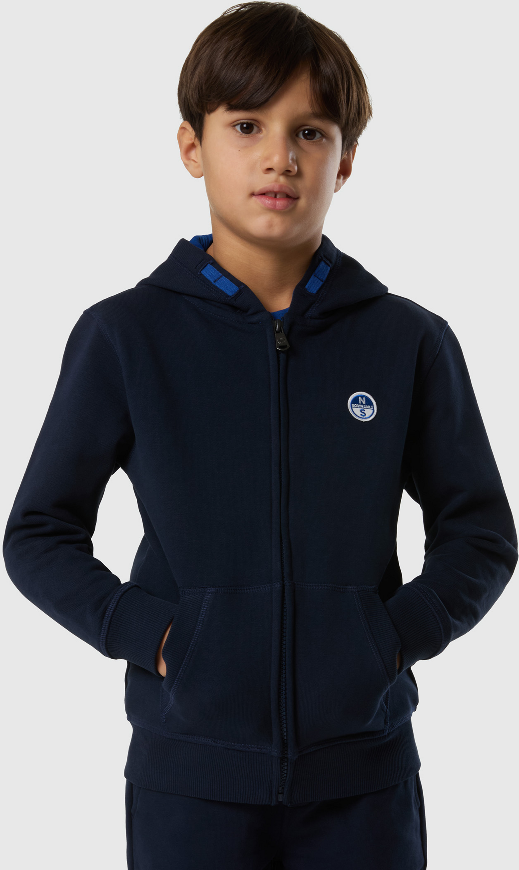NORTH SAILS, North Sails Full-zip Hoodie With Logo Patch