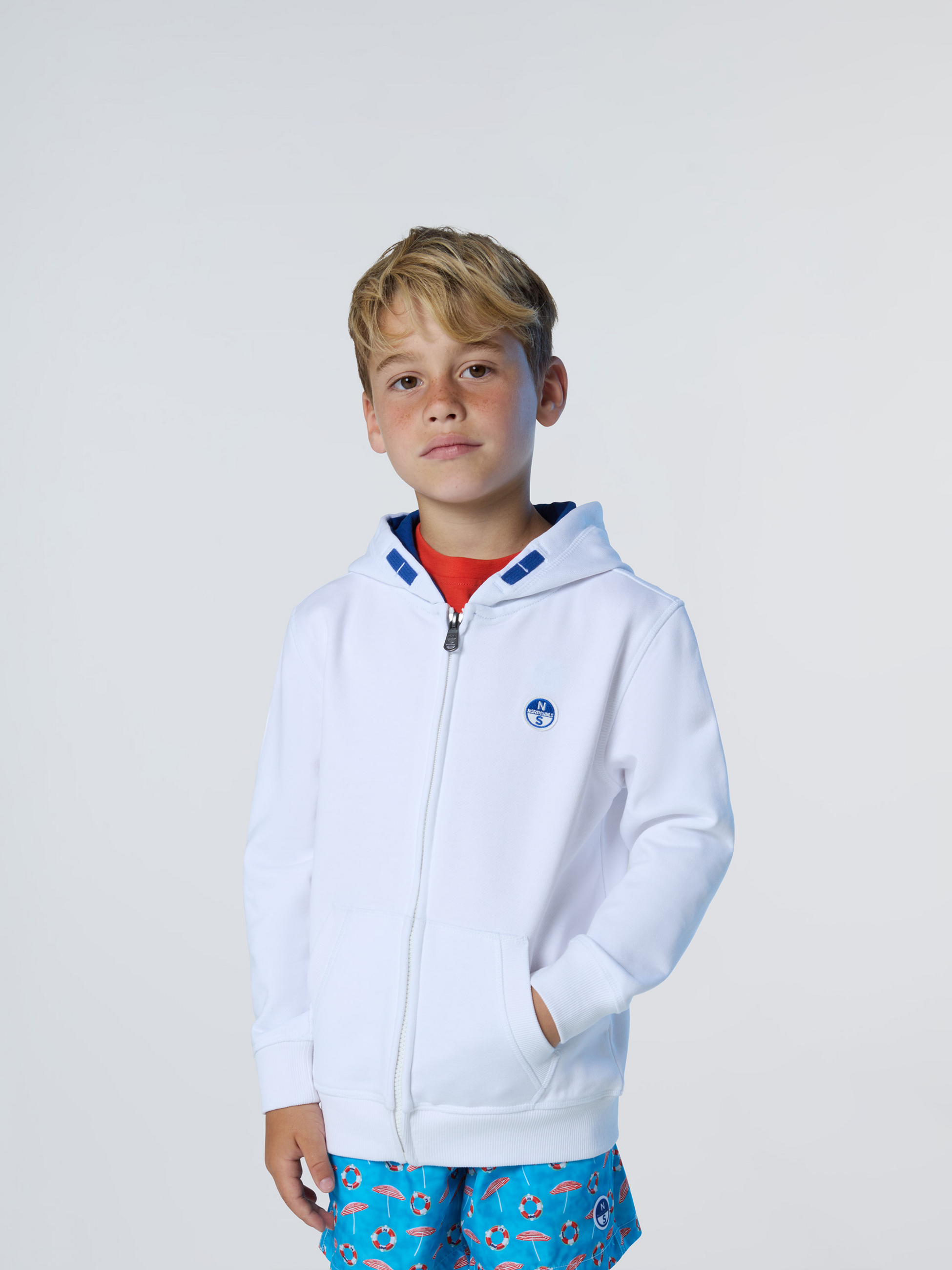 NORTH SAILS, North Sails Full-zip Hoodie With Logo Patch