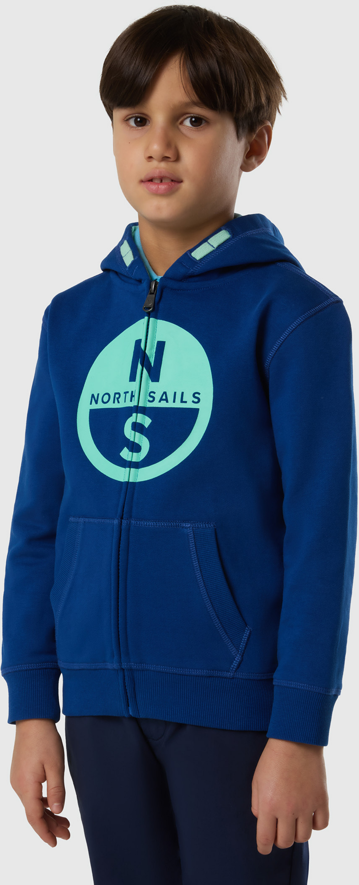 NORTH SAILS, North Sails Full-zip Hoodie With Maxi Logo
