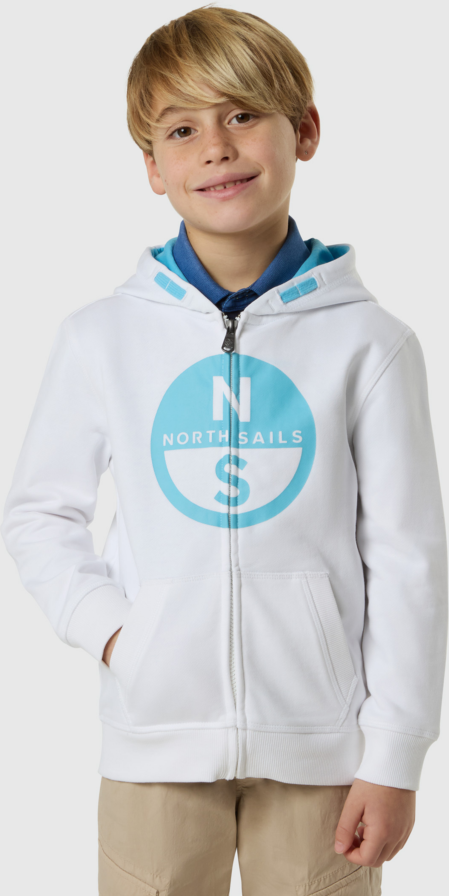 NORTH SAILS, North Sails Full-zip Hoodie With Maxi Logo