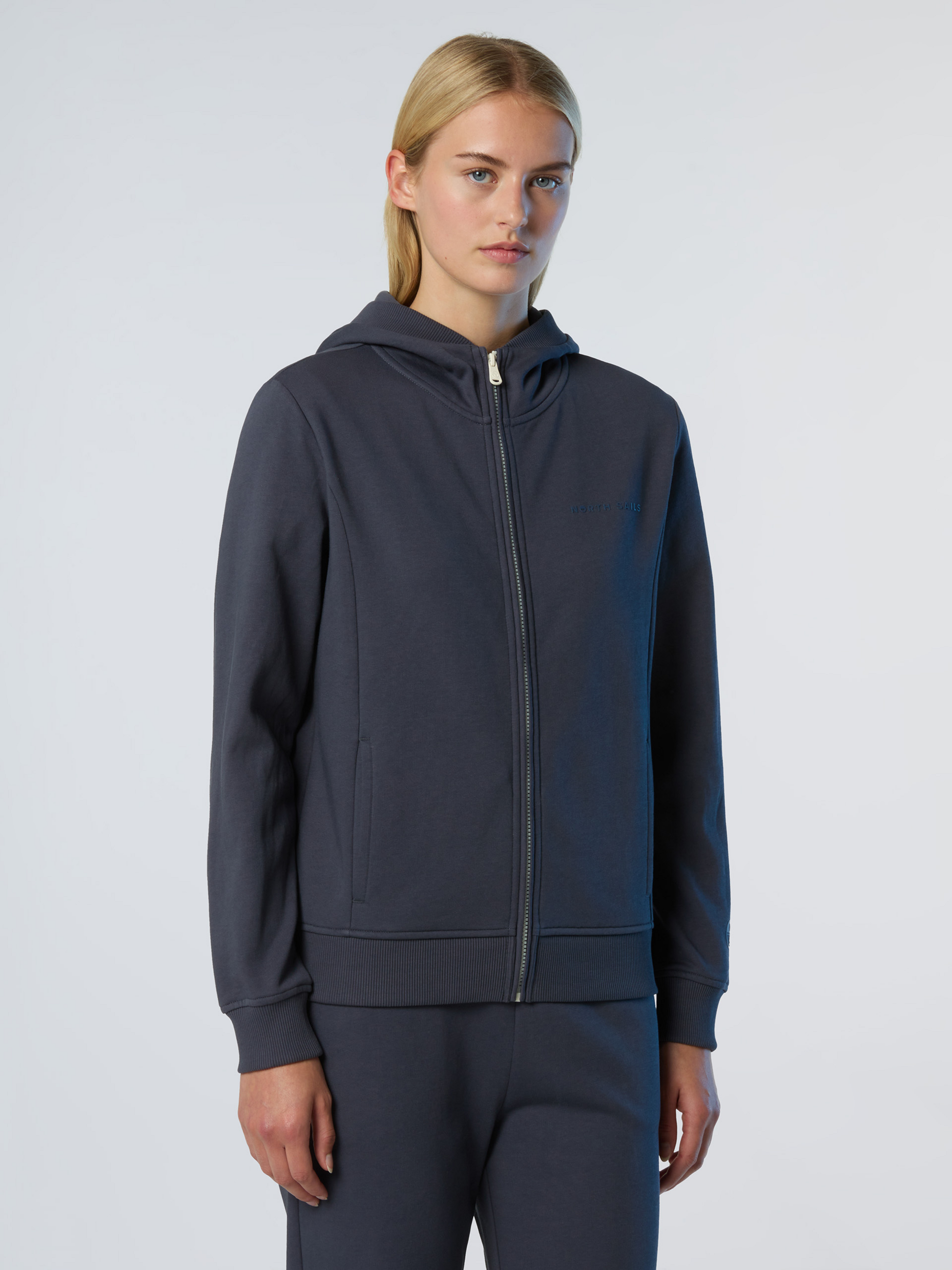 NORTH SAILS, North Sails Full-zip Hoodie With Tonal Logo