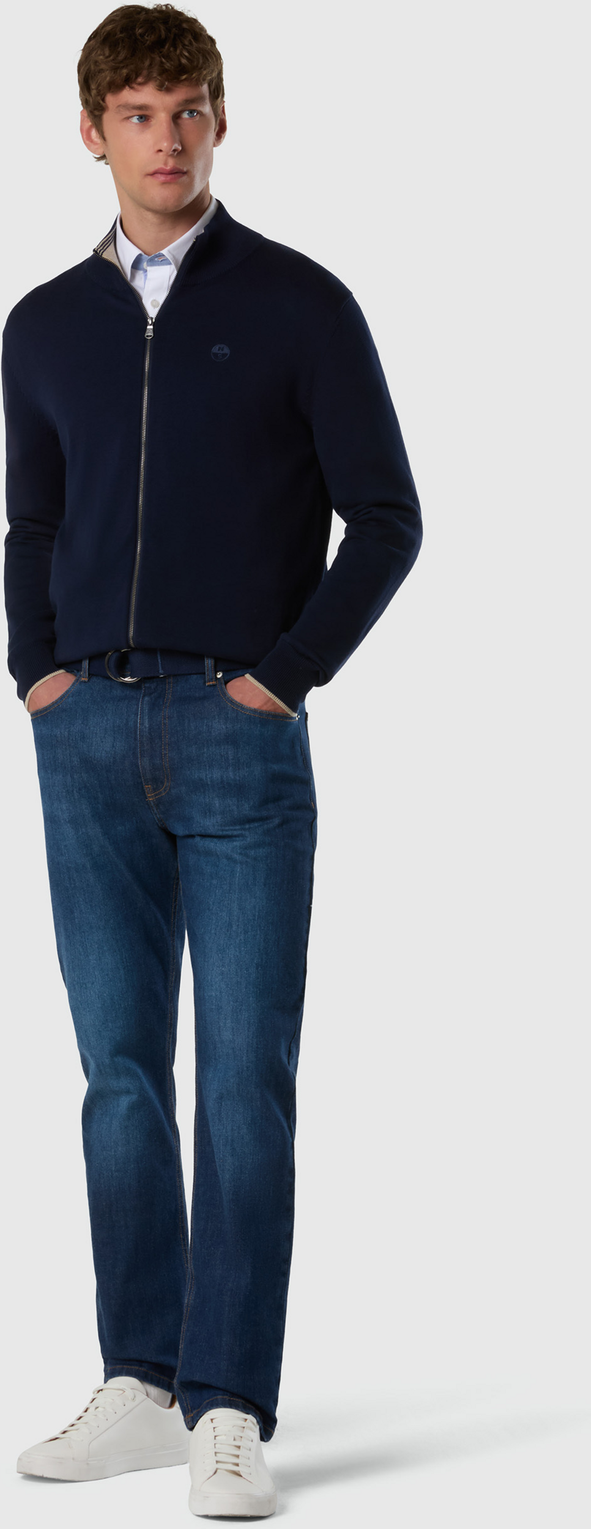 NORTH SAILS, North Sails Full-zip Sweater With Tonal Logo