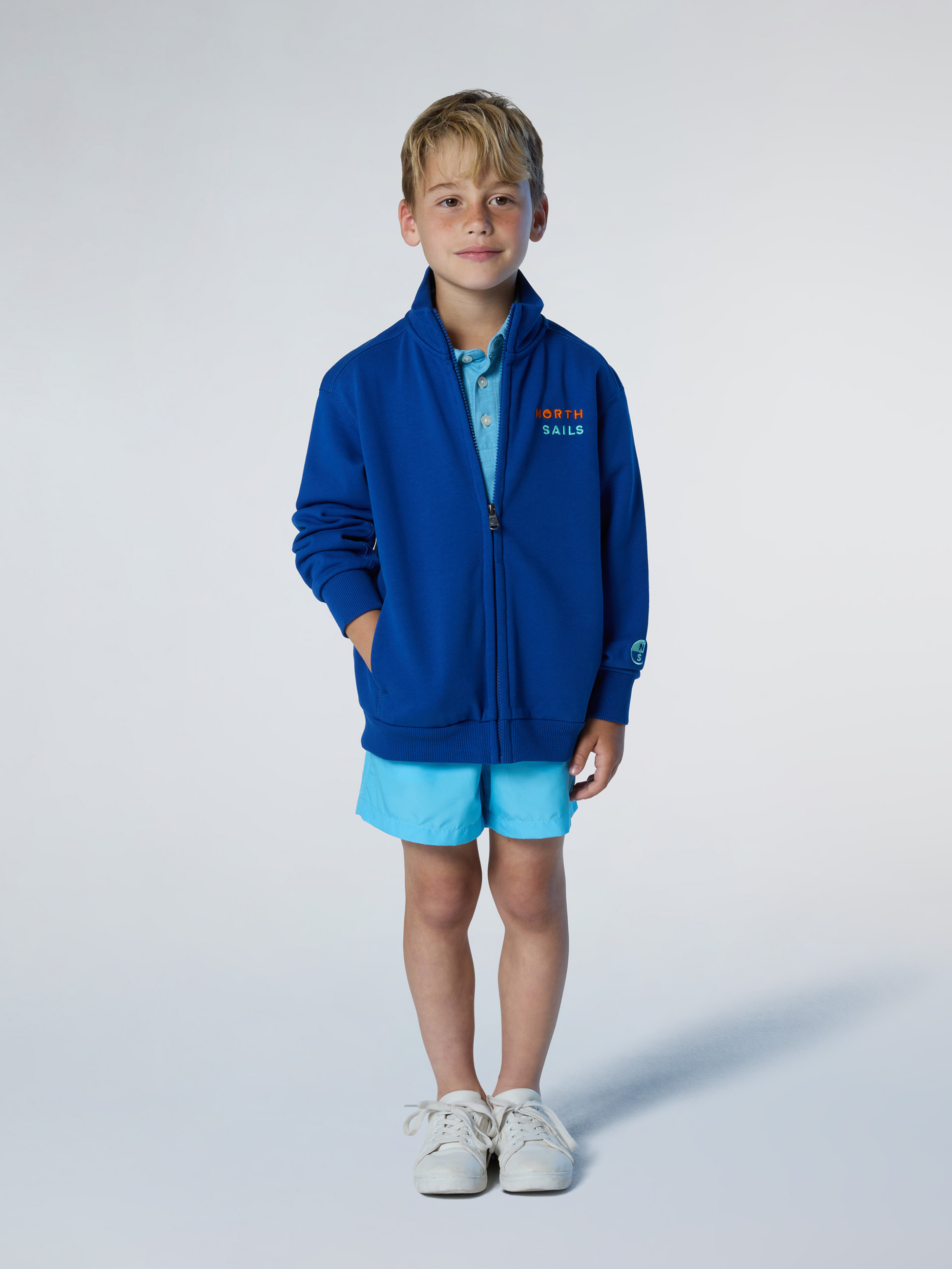NORTH SAILS, North Sails Full-zip Sweatshirt With Embroidery