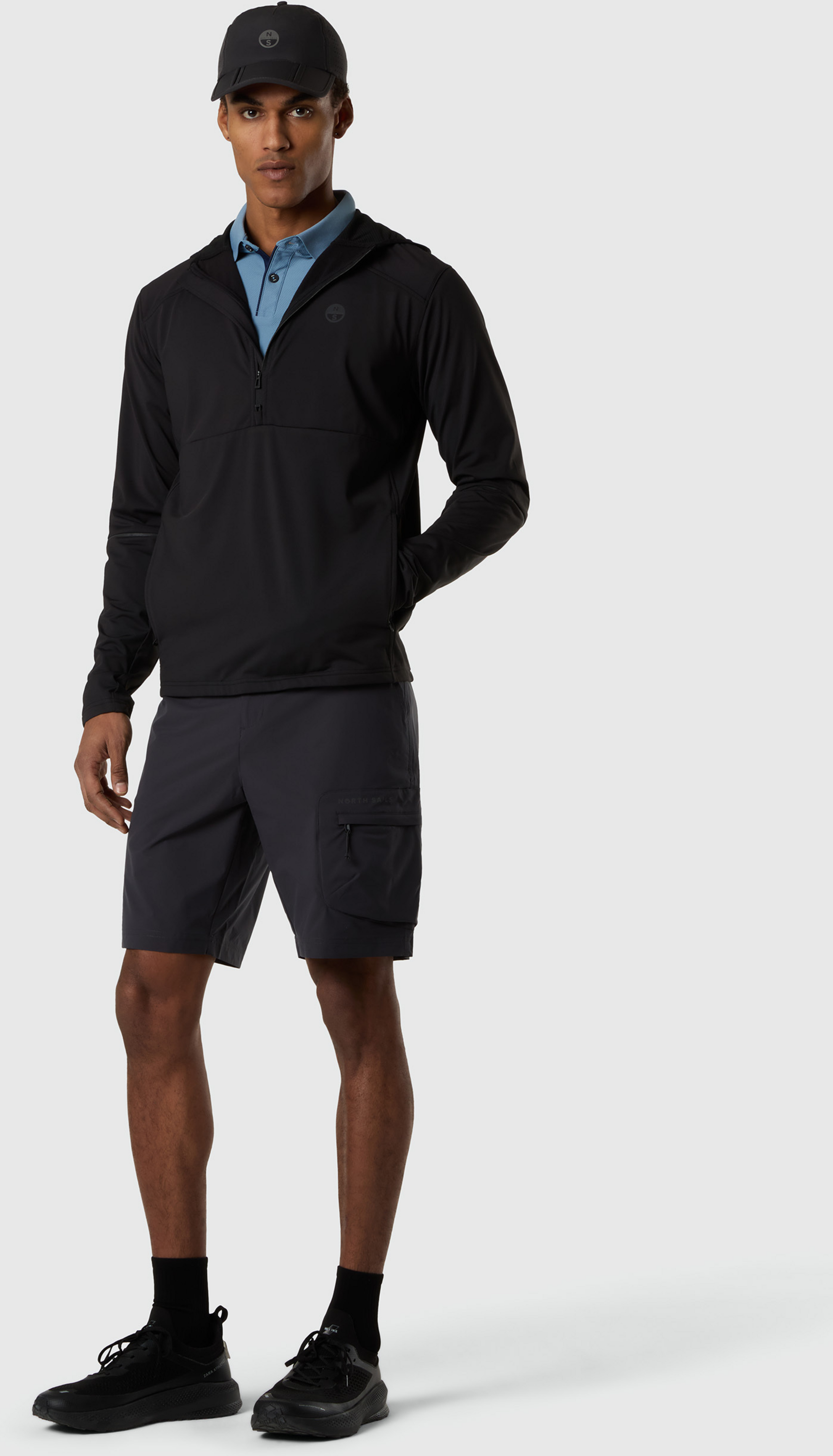 NORTH SAILS, North Sails Hoodie Brushed Fleece Half-zip