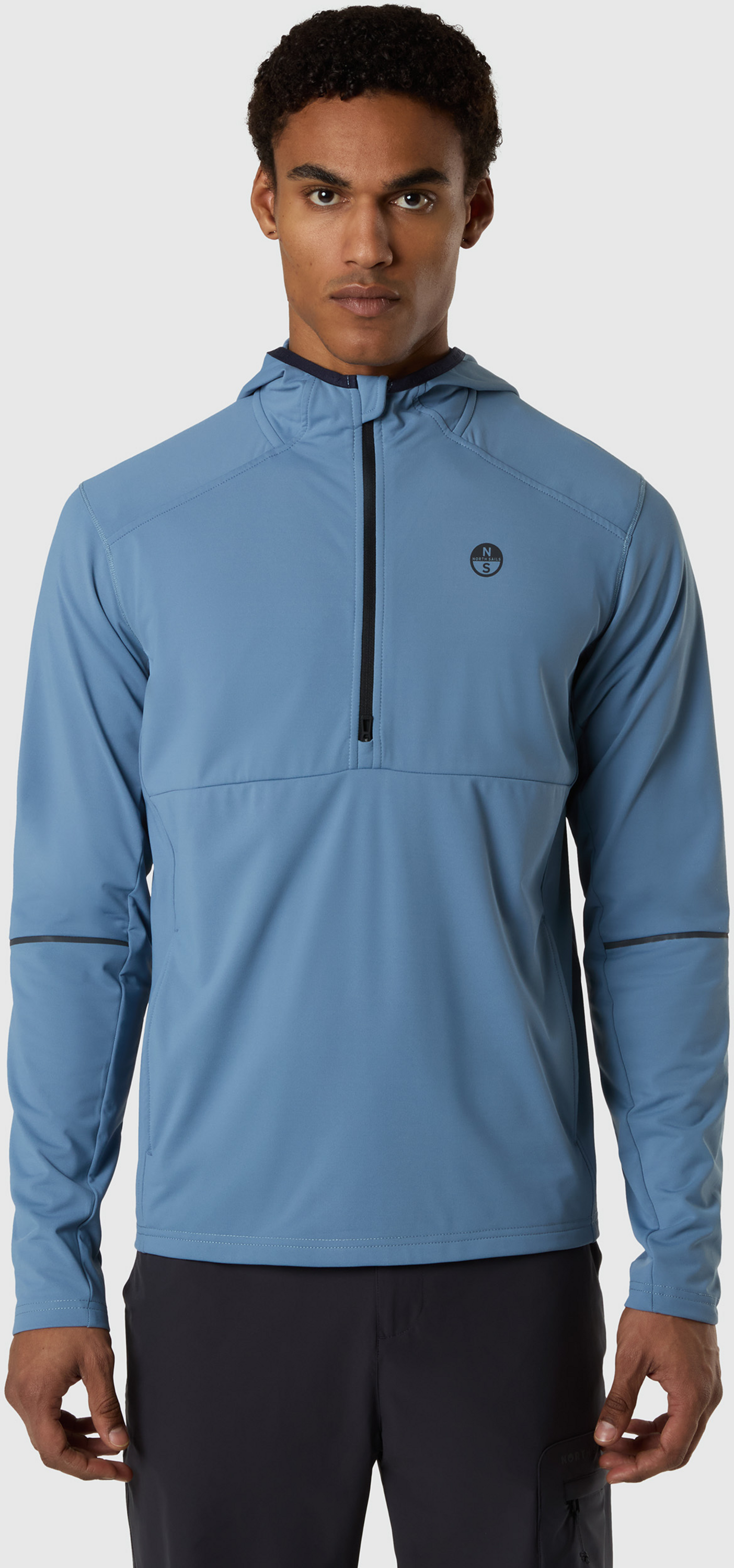 NORTH SAILS, North Sails Hoodie Brushed Fleece Half-zip