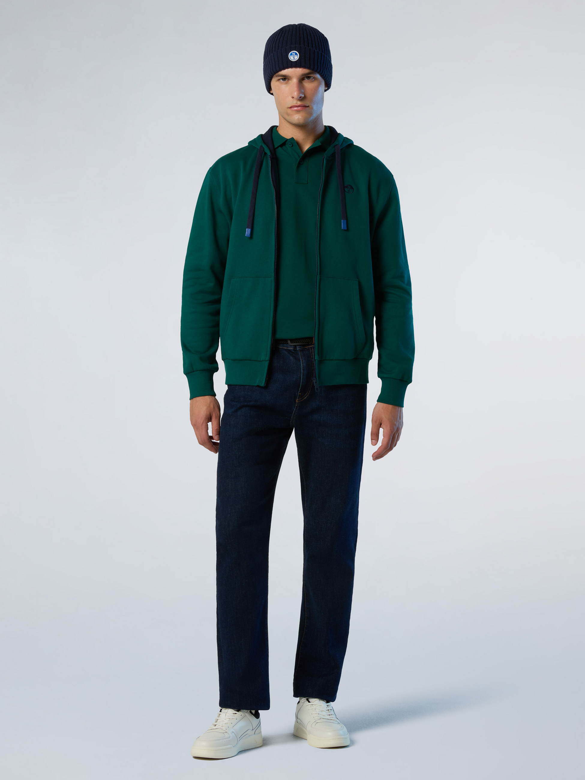 NORTH SAILS, North Sails Hoodie Full-zip With Embroidered Logo