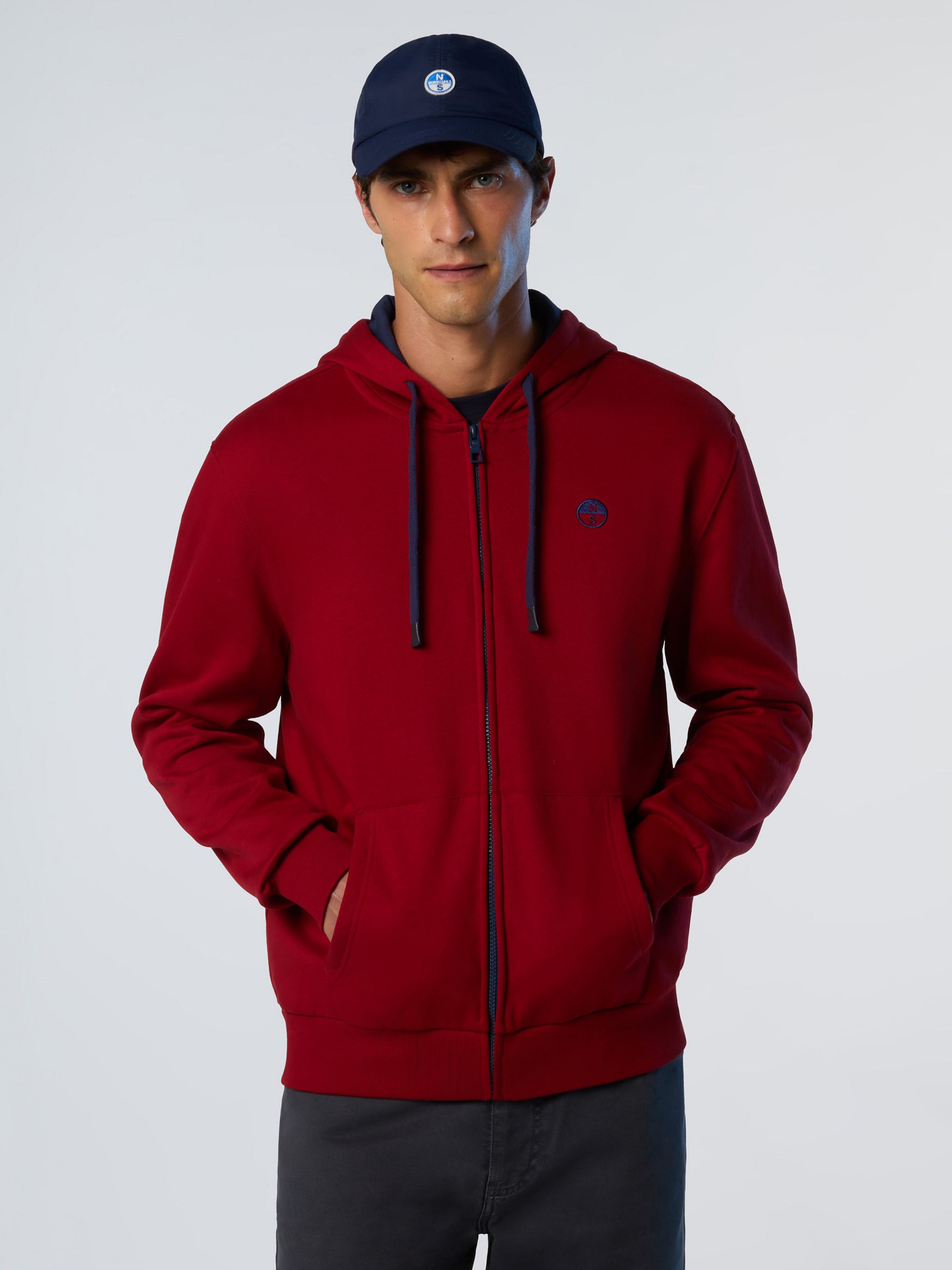 NORTH SAILS, North Sails Hoodie Full-zip With Embroidered Logo