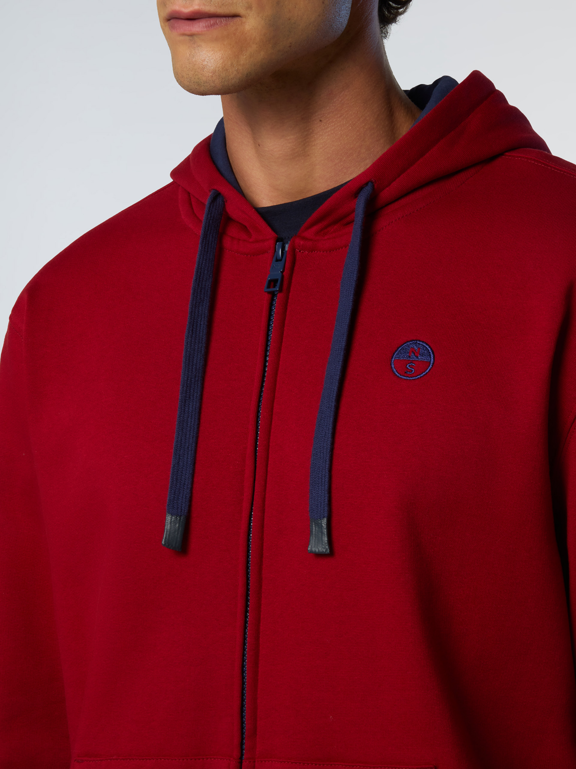 NORTH SAILS, North Sails Hoodie Full-zip With Embroidered Logo