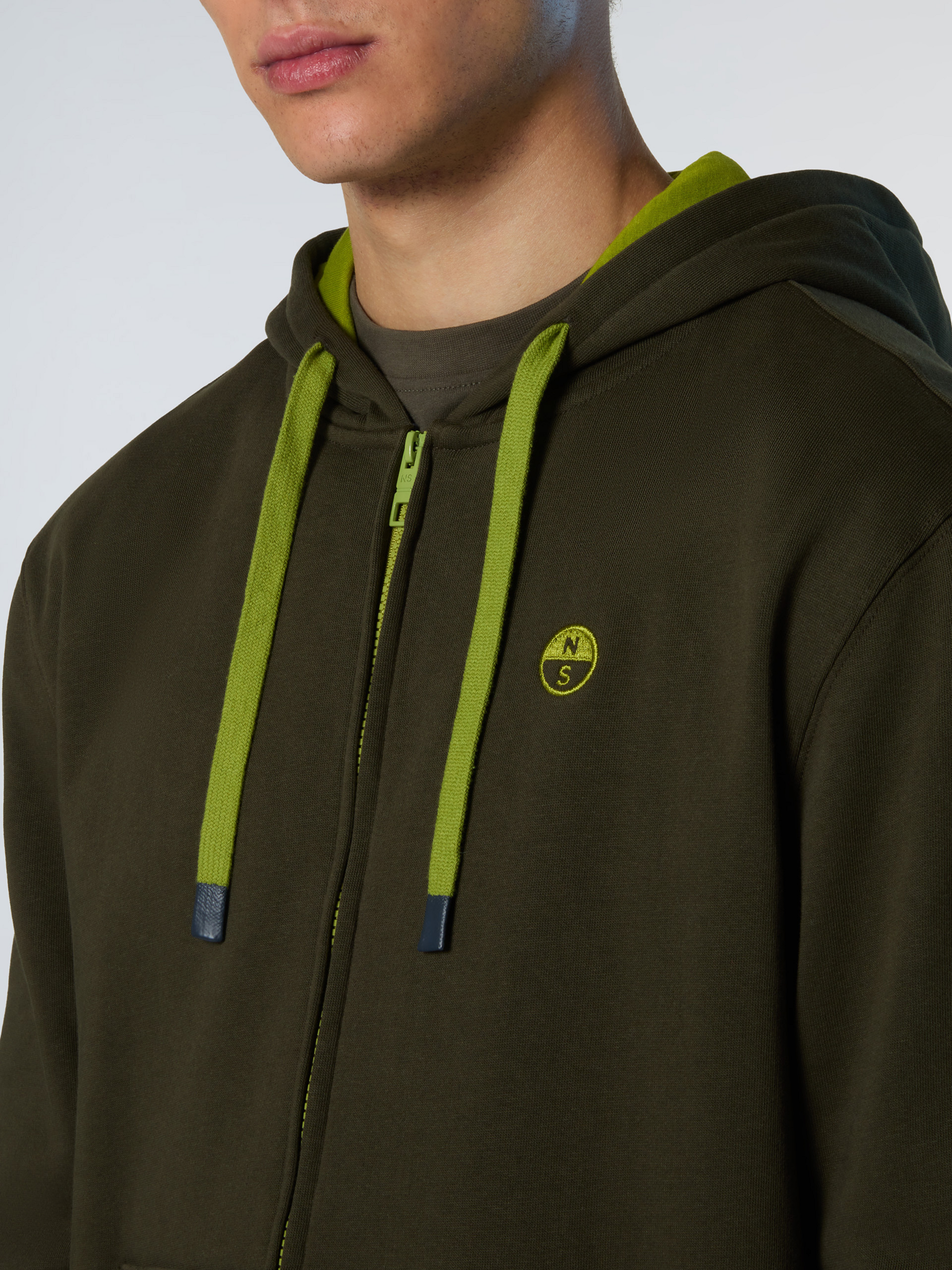 NORTH SAILS, North Sails Hoodie Full-zip With Embroidered Logo