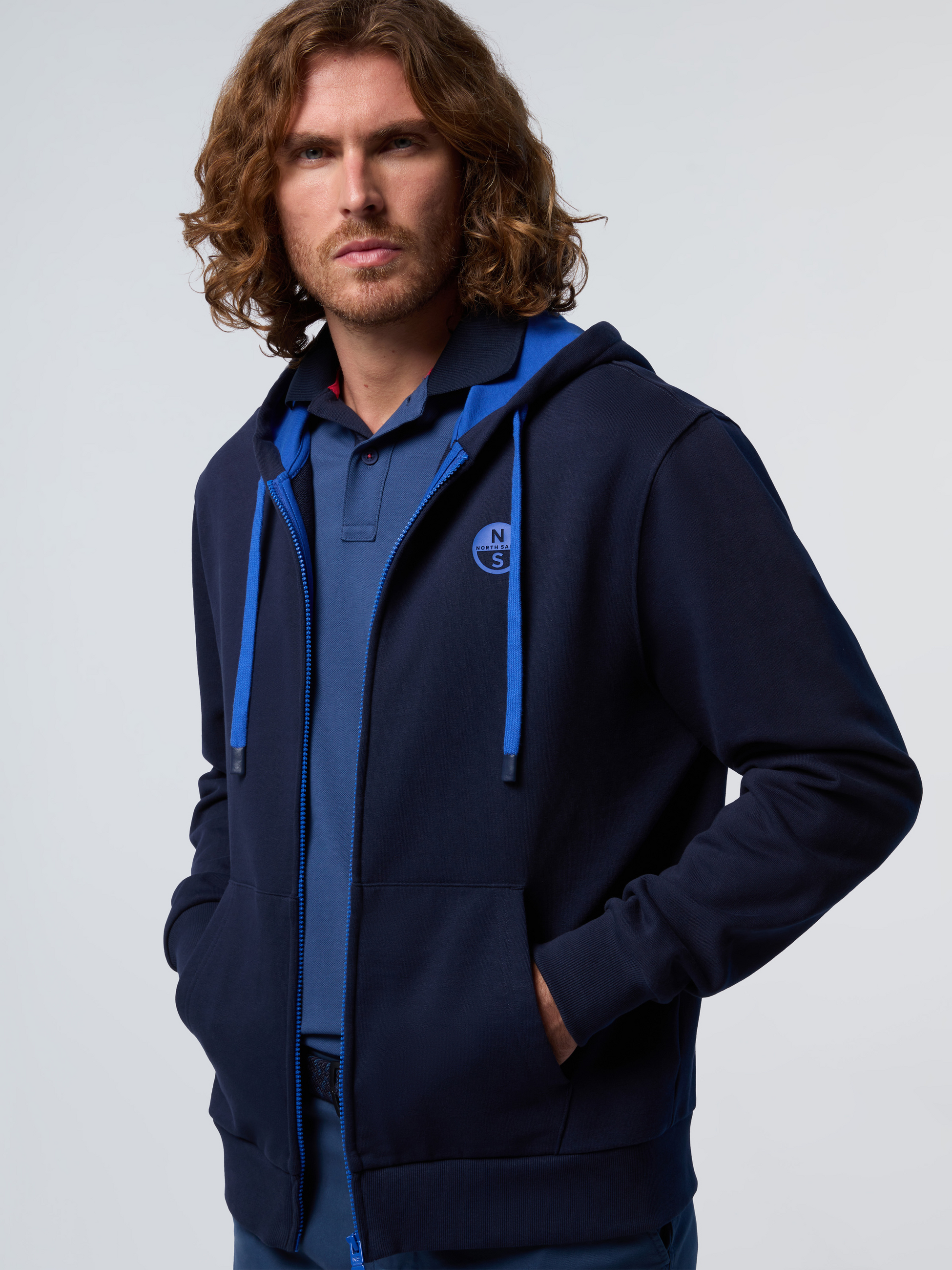 NORTH SAILS, North Sails Hoodie Full-zip With Logo Patch