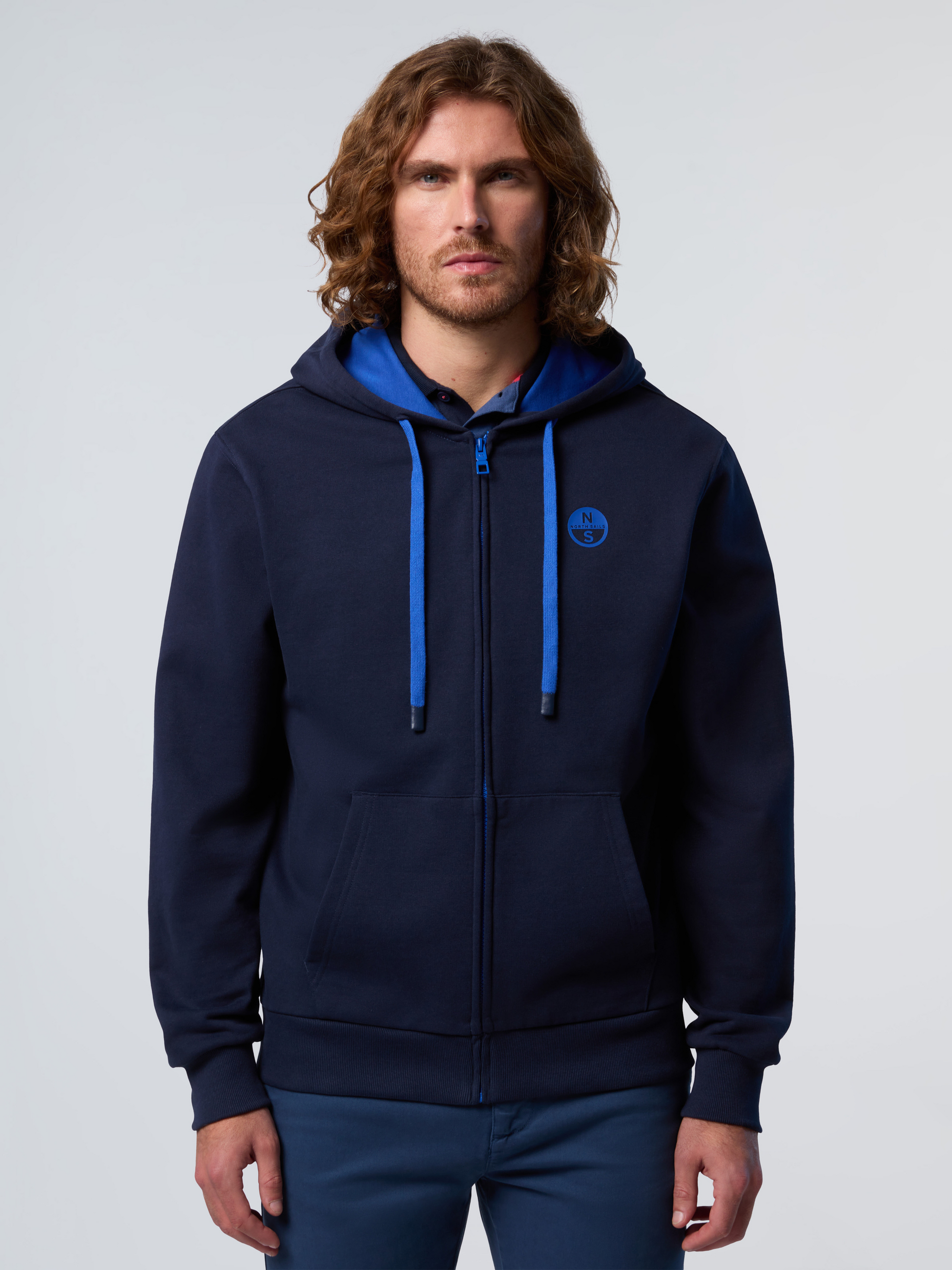 NORTH SAILS, North Sails Hoodie Full-zip With Logo Patch