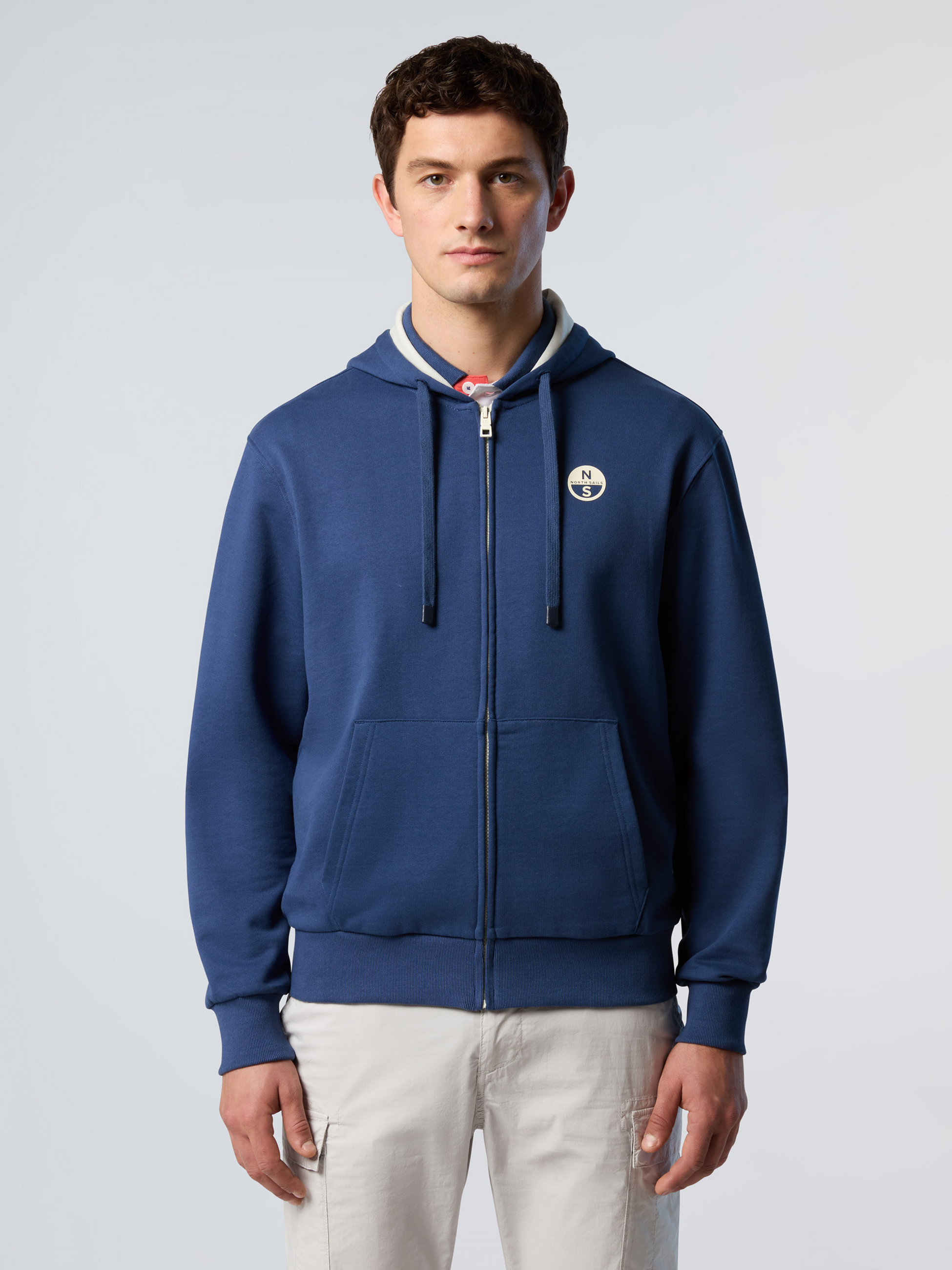 NORTH SAILS, North Sails Hoodie Full-zip With Logo Patch