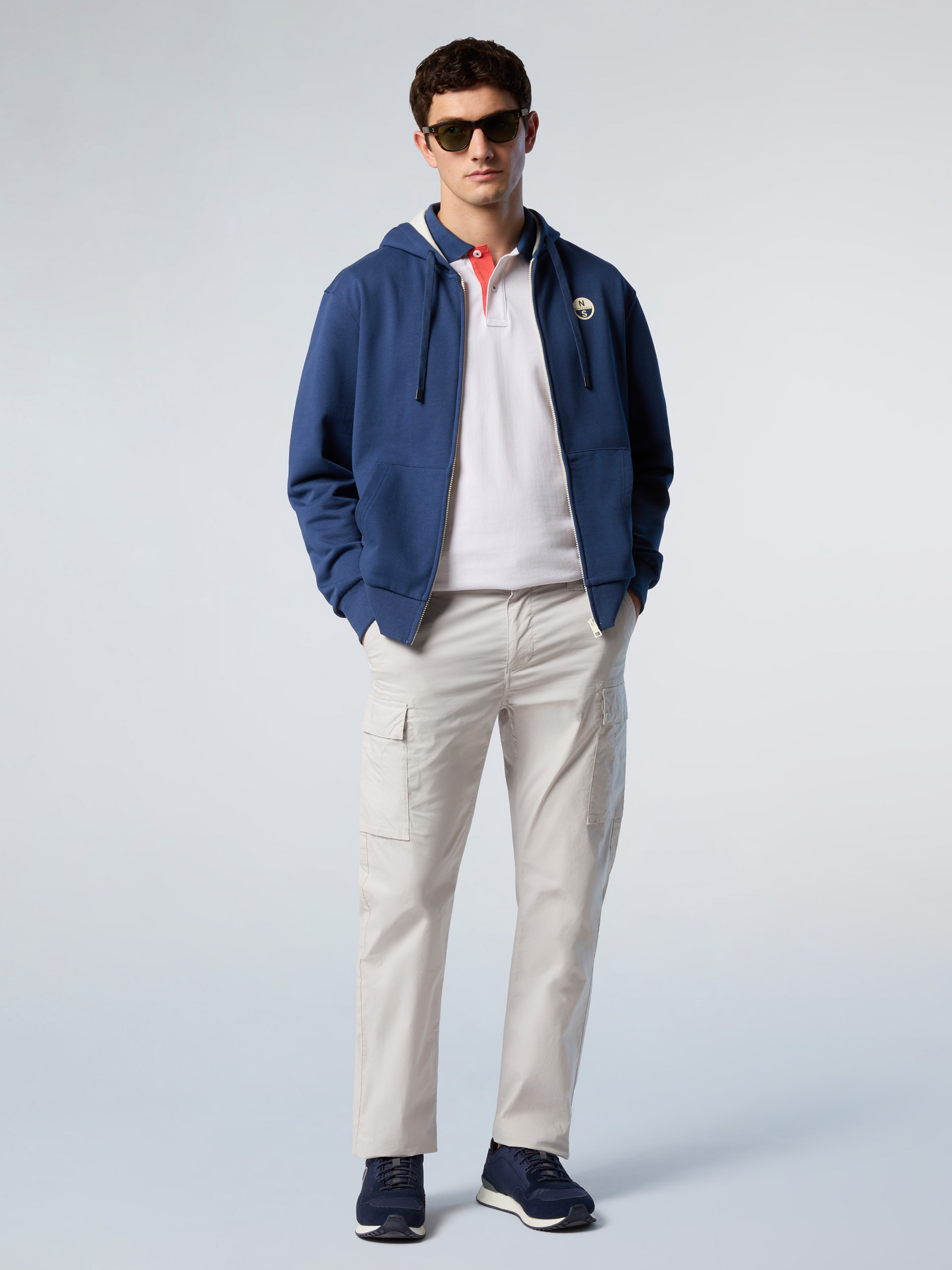 NORTH SAILS, North Sails Hoodie Full-zip With Logo Patch