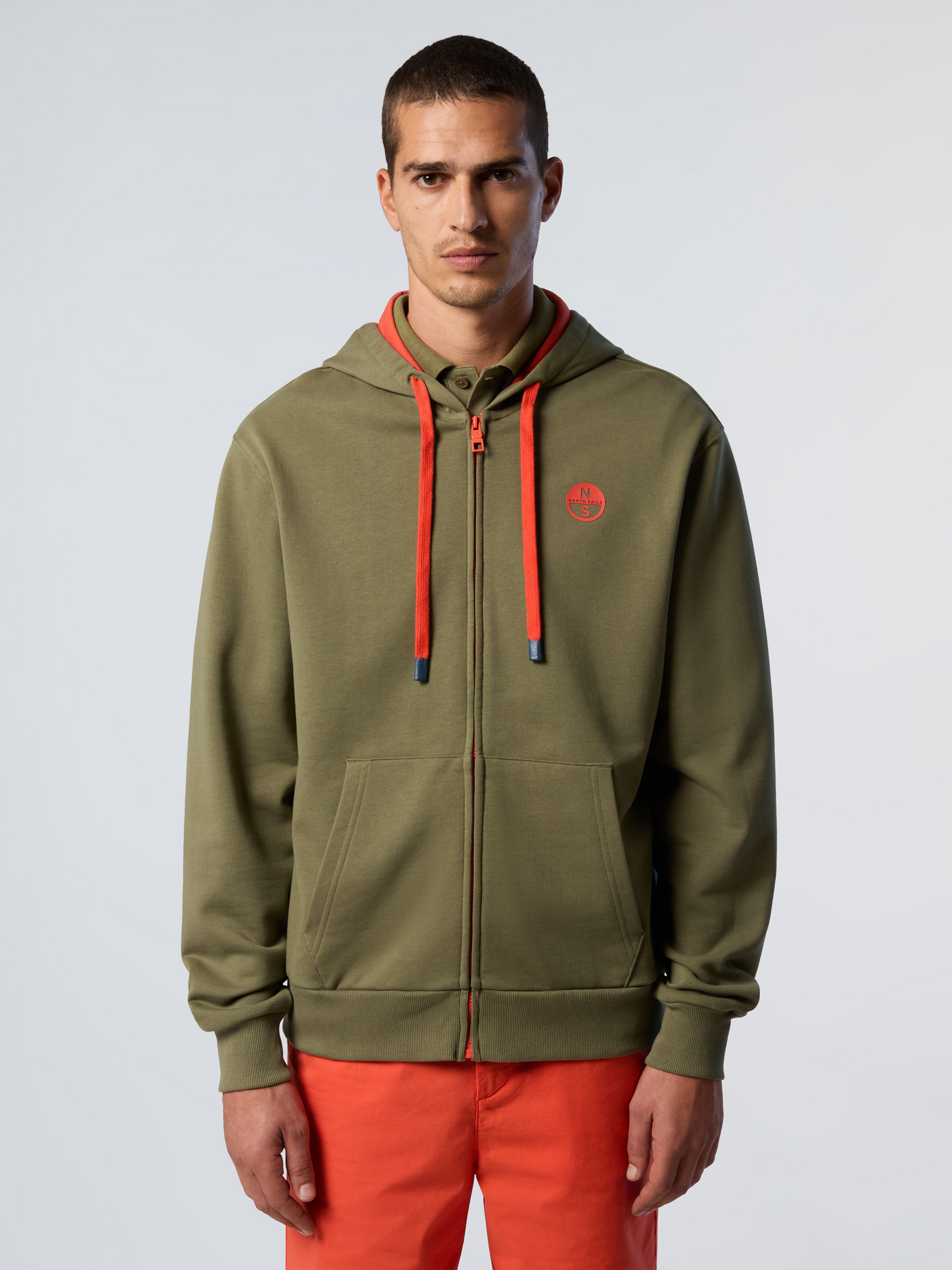 NORTH SAILS, North Sails Hoodie Full-zip With Logo Patch