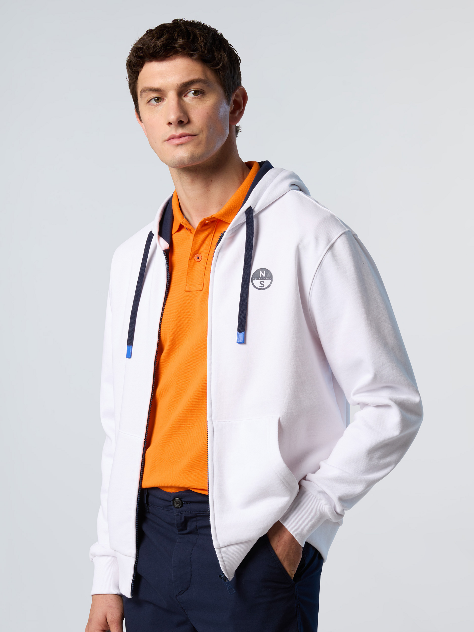 NORTH SAILS, North Sails Hoodie Full-zip With Logo Patch