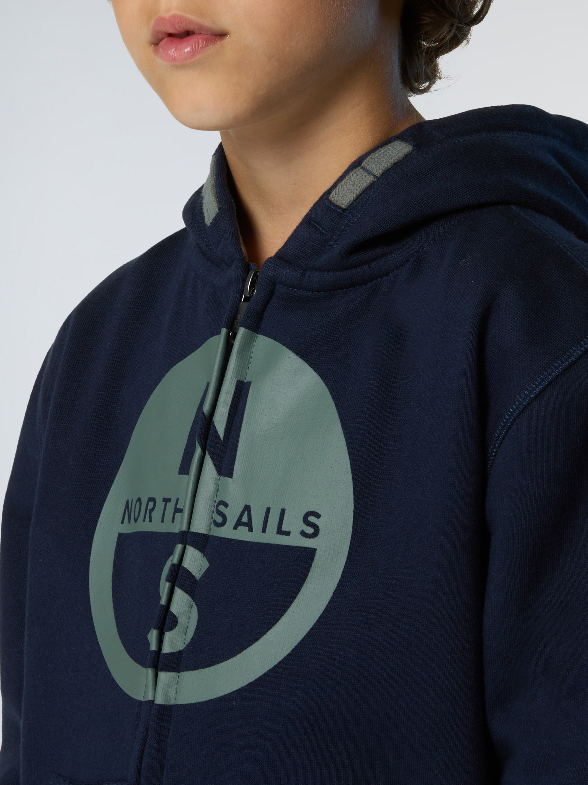 NORTH SAILS, North Sails Hoodie Full-zip With Maxi Logo