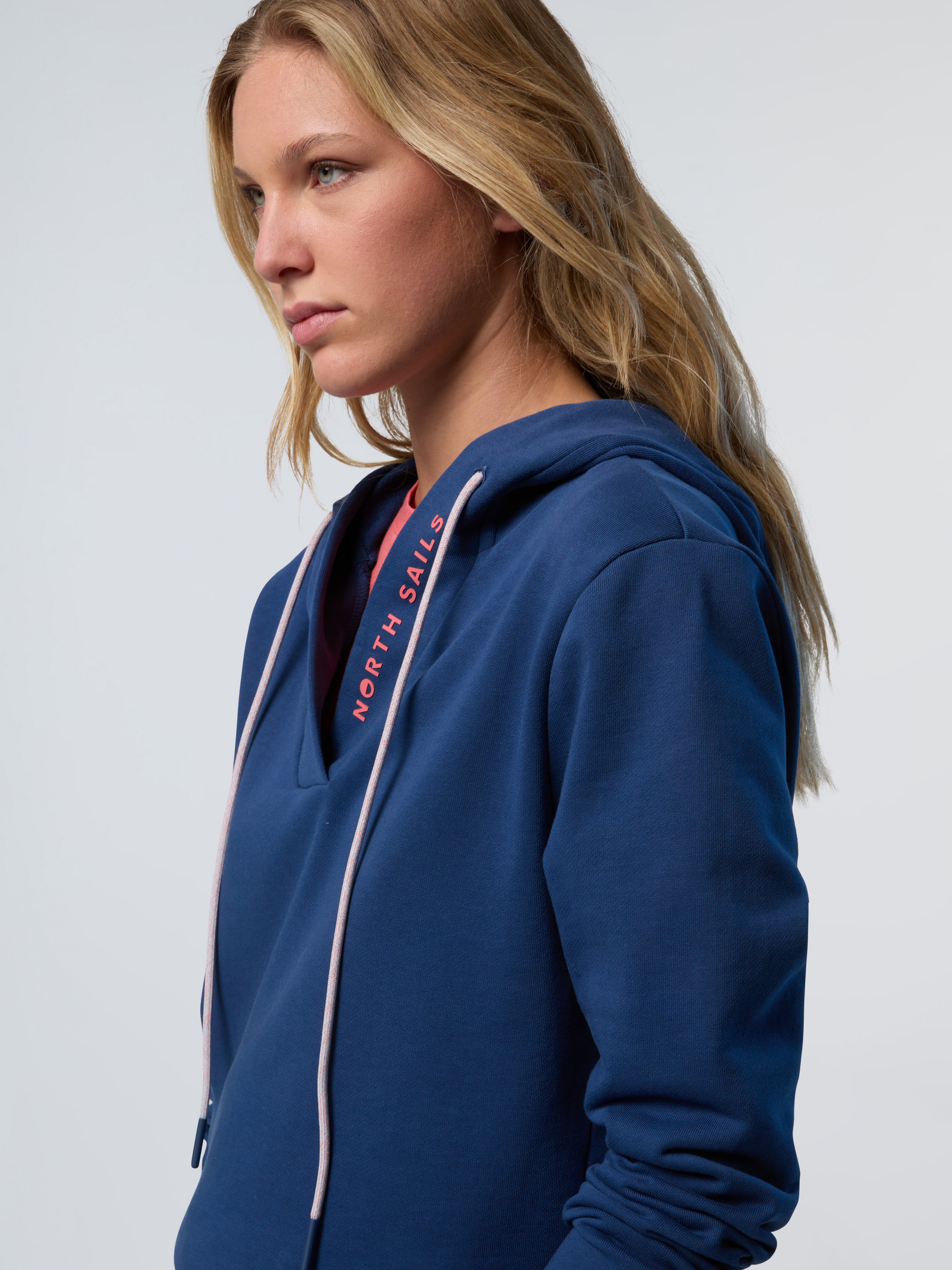 NORTH SAILS, North Sails Hoodie V-neck With North Sails Print