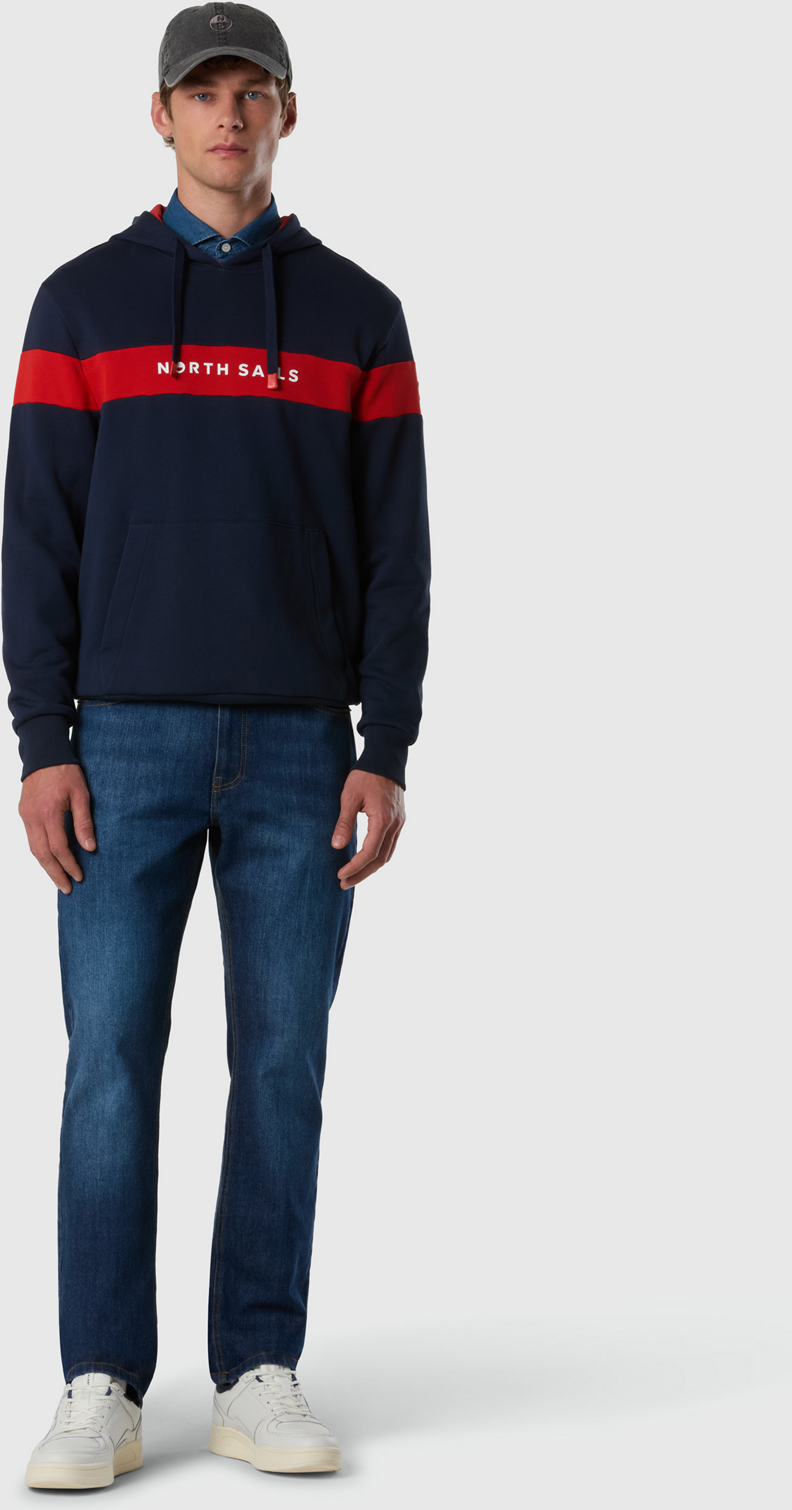 NORTH SAILS, North Sails Hoodie With Color-block Stripe