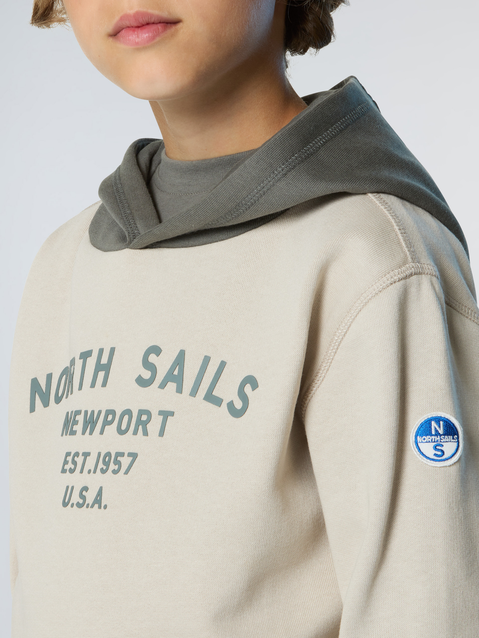 NORTH SAILS, North Sails Hoodie With Newport Print