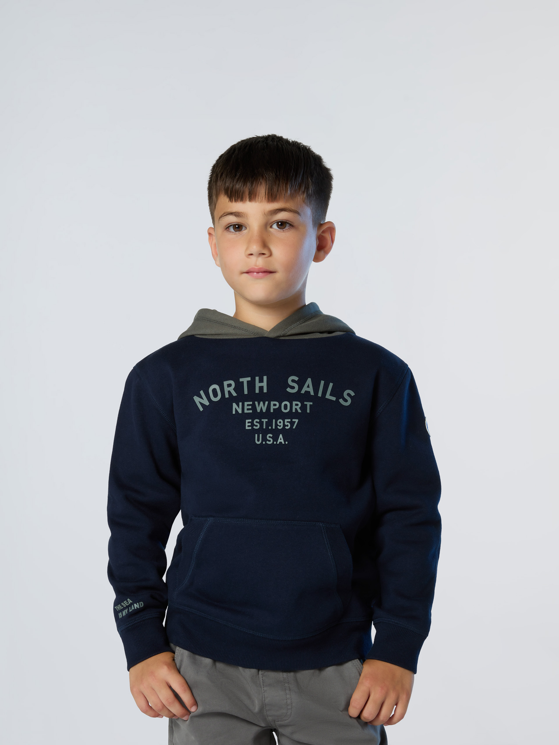 NORTH SAILS, North Sails Hoodie With Newport Print