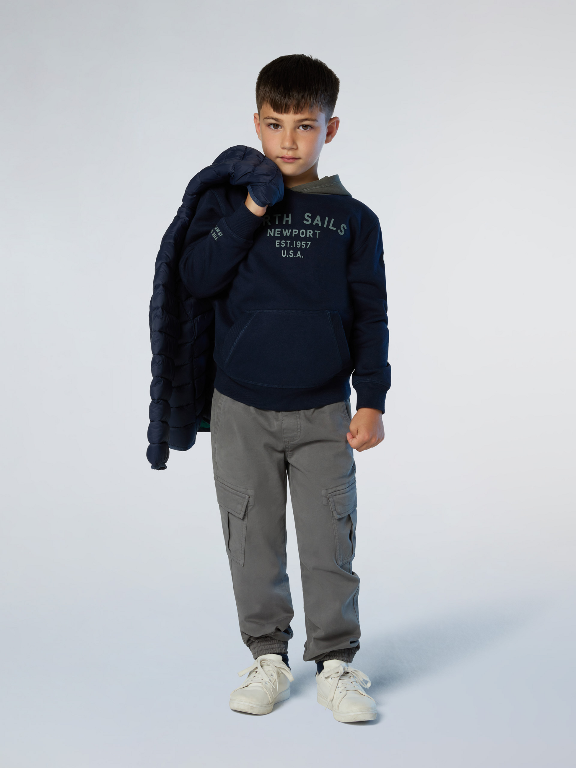 NORTH SAILS, North Sails Hoodie With Newport Print