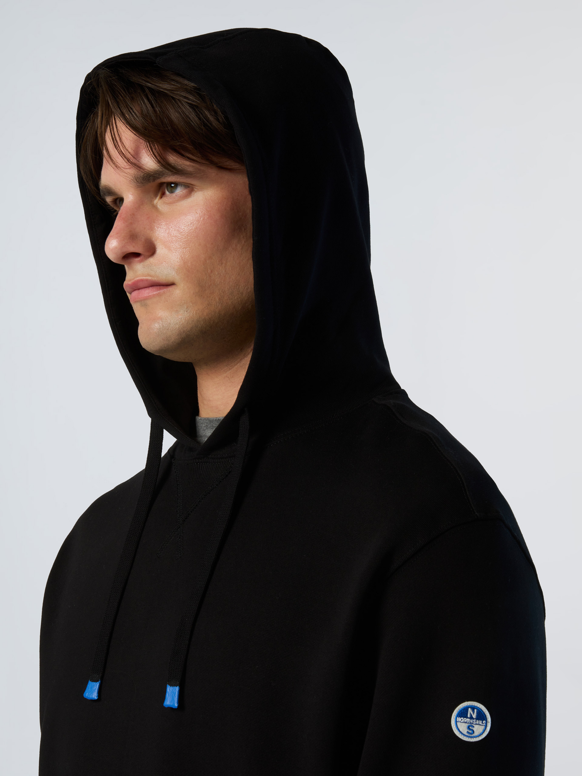 NORTH SAILS, North Sails Hoodie With Side Ribbing