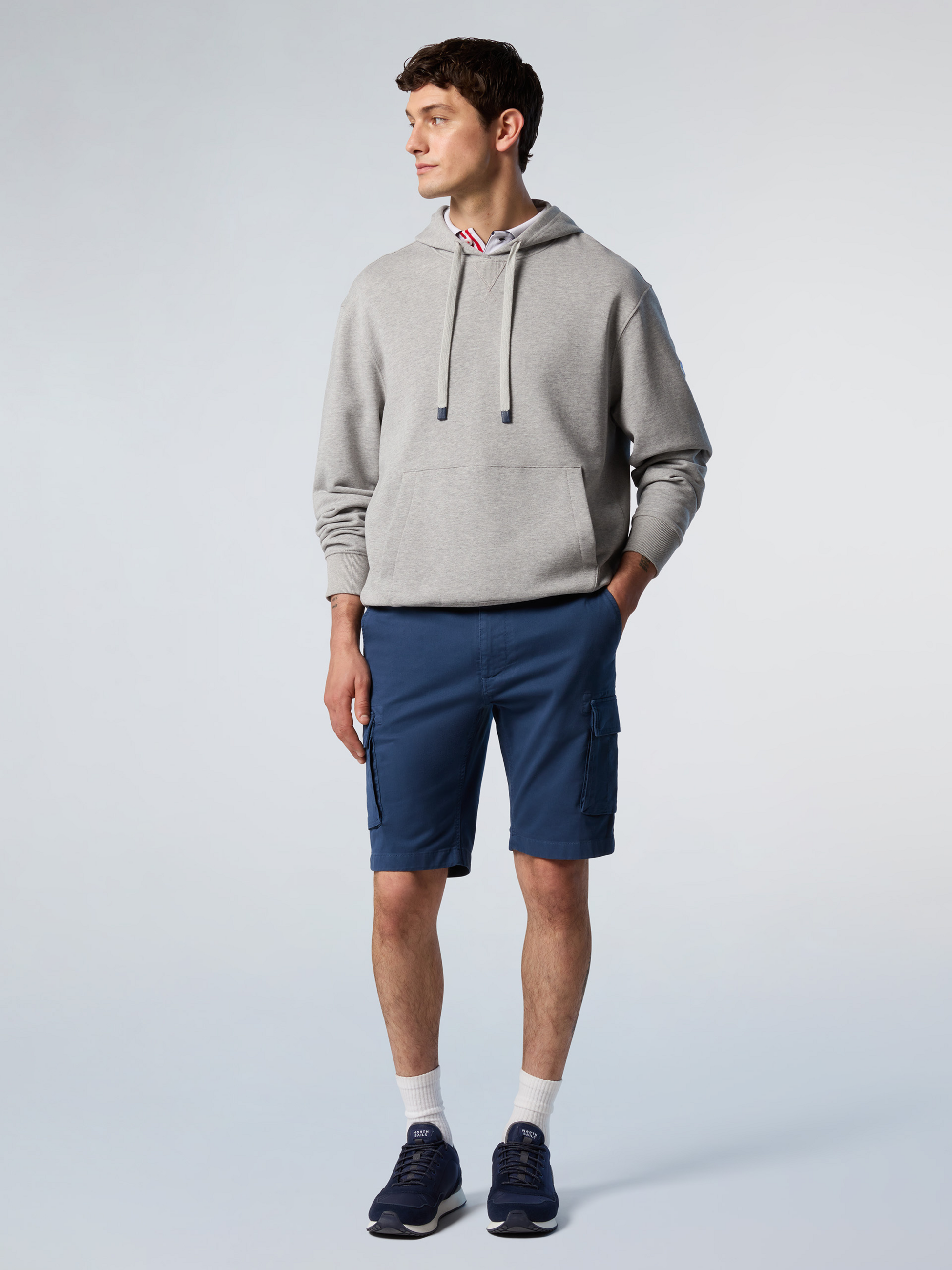 NORTH SAILS, North Sails Hoodie With Side Ribbing