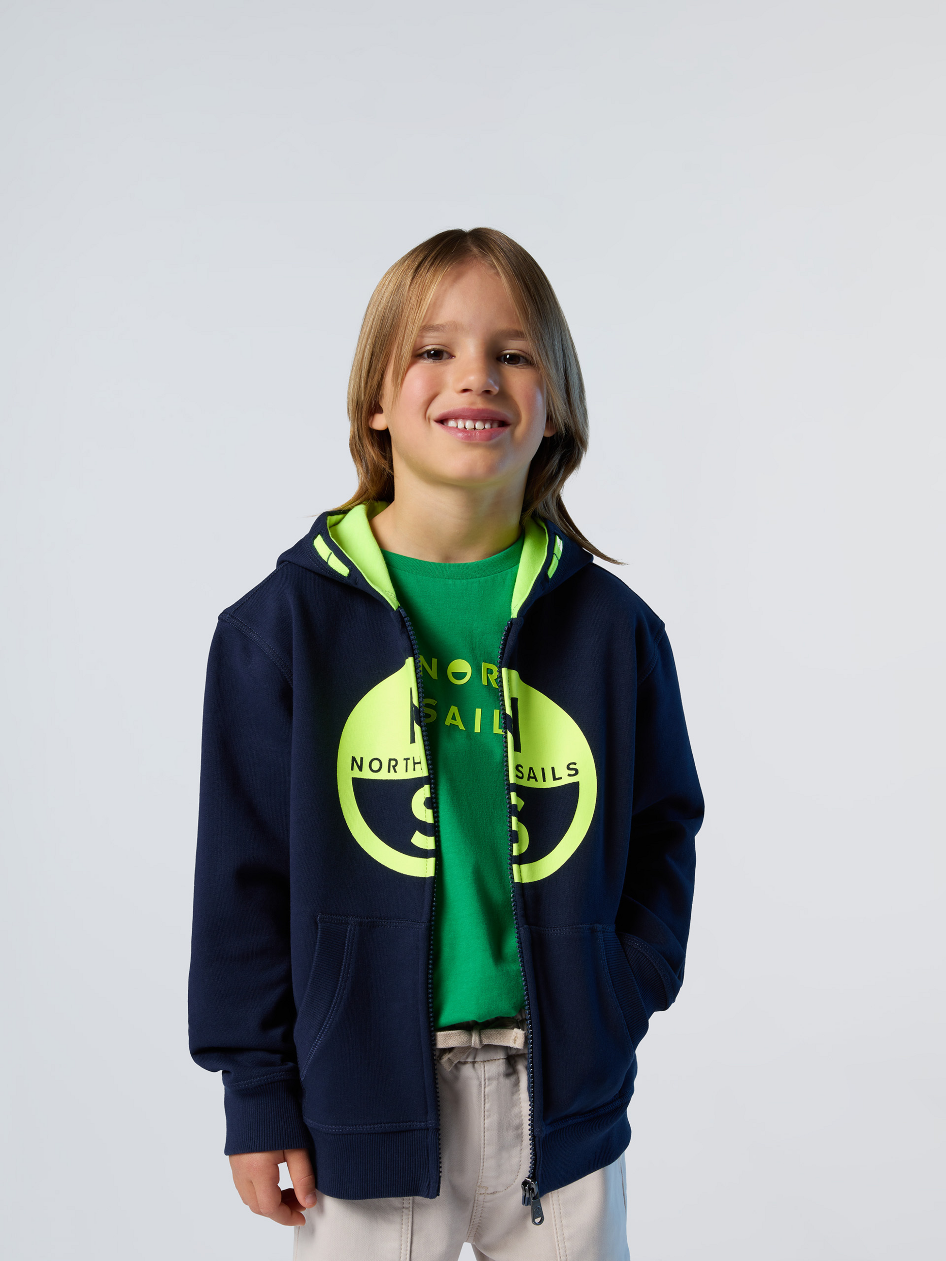 NORTH SAILS, North Sails Hoodie Zipper With Maxi Logo