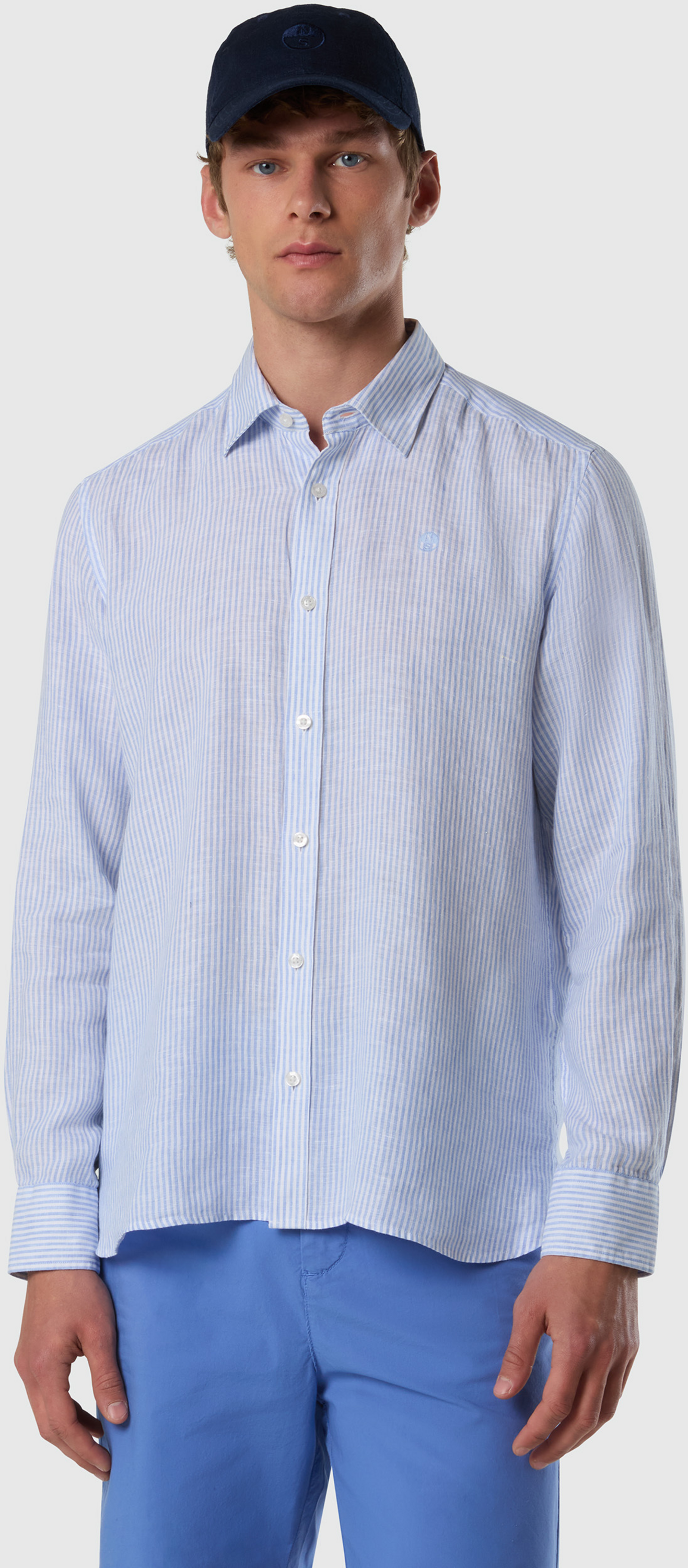 NORTH SAILS, North Sails Linen Shirt Bengal Striped
