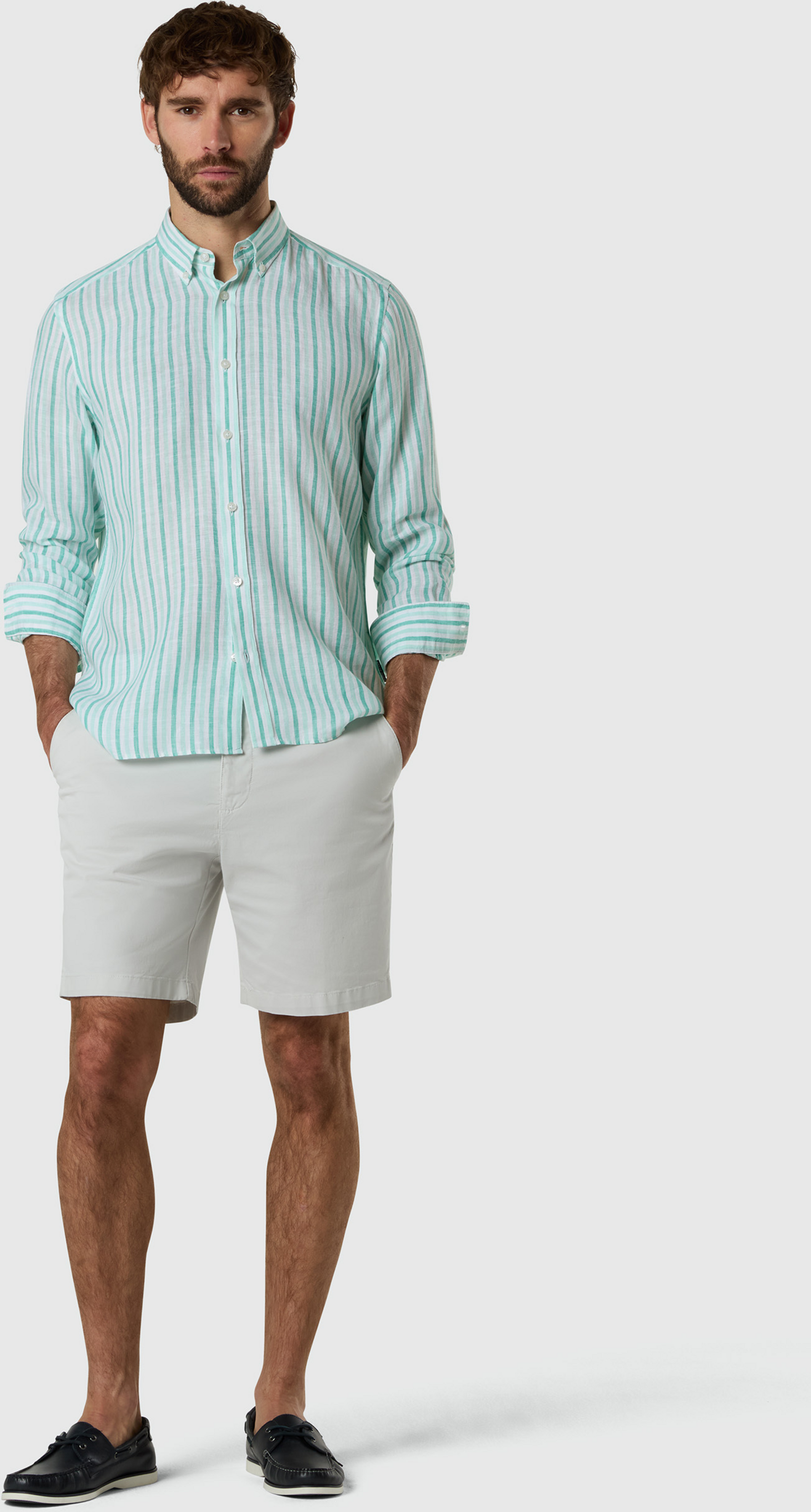 NORTH SAILS, North Sails Linen Shirt Faded Striped