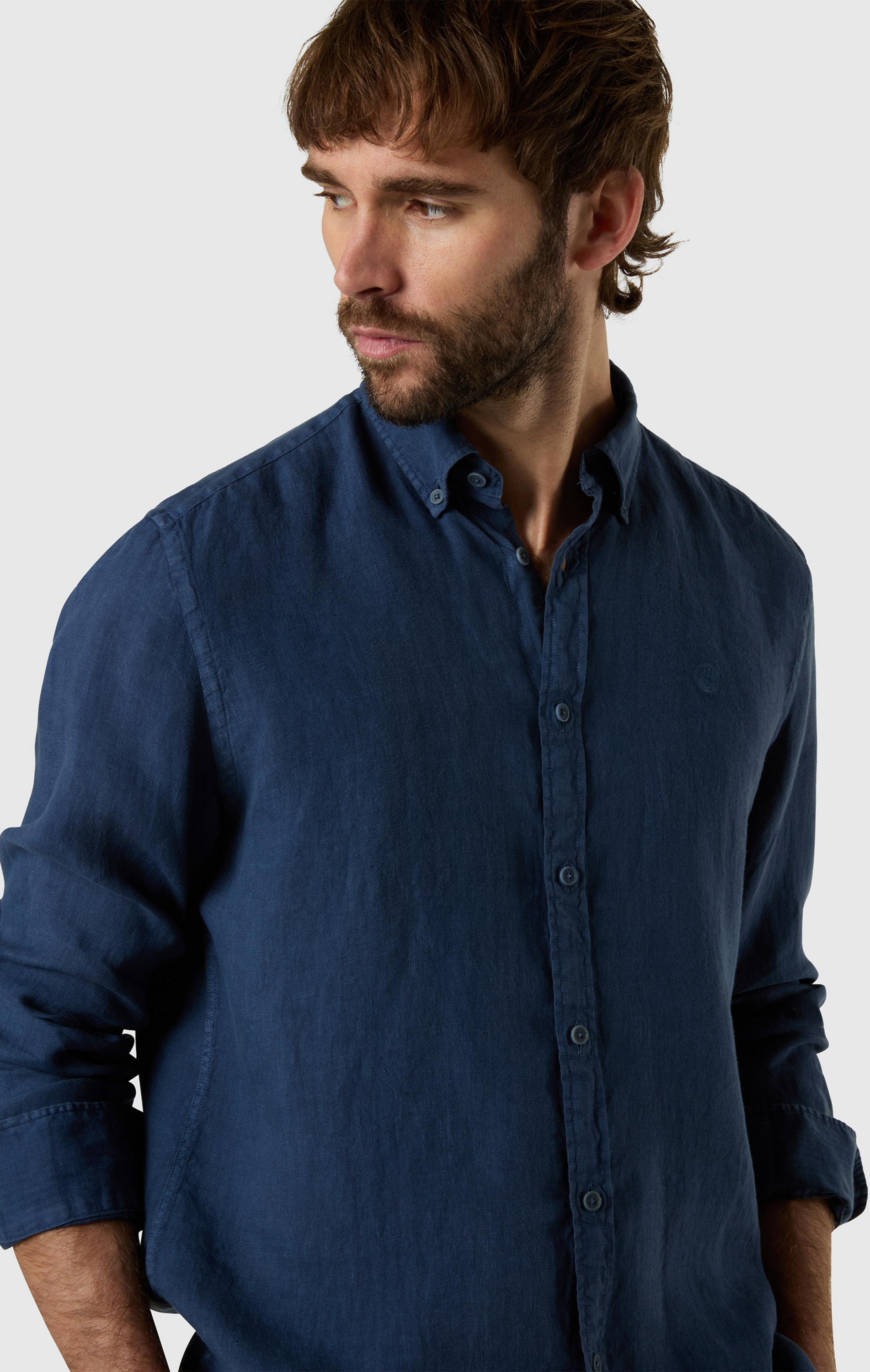 NORTH SAILS, North Sails Linen Shirt Garment-dyed