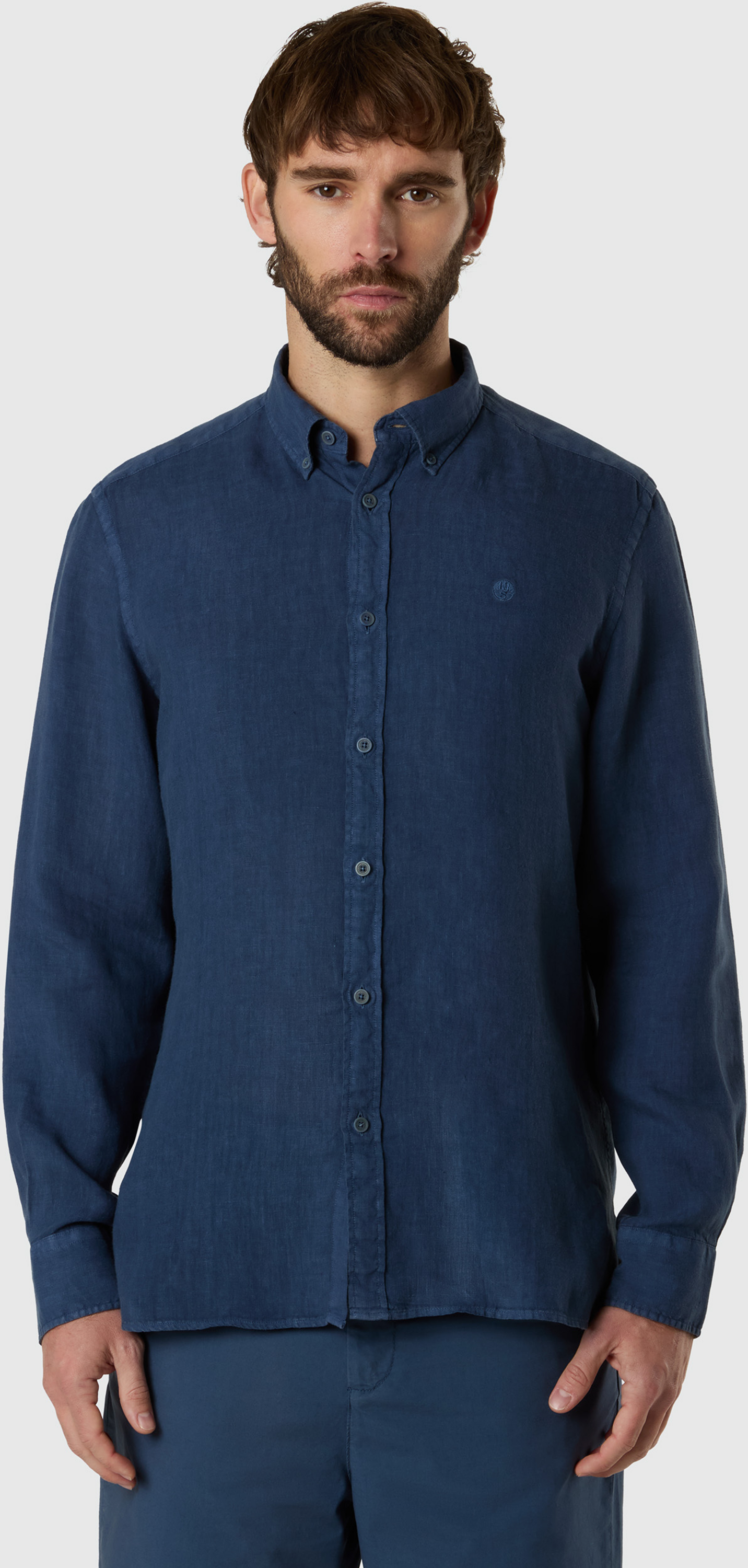 NORTH SAILS, North Sails Linen Shirt Garment-dyed