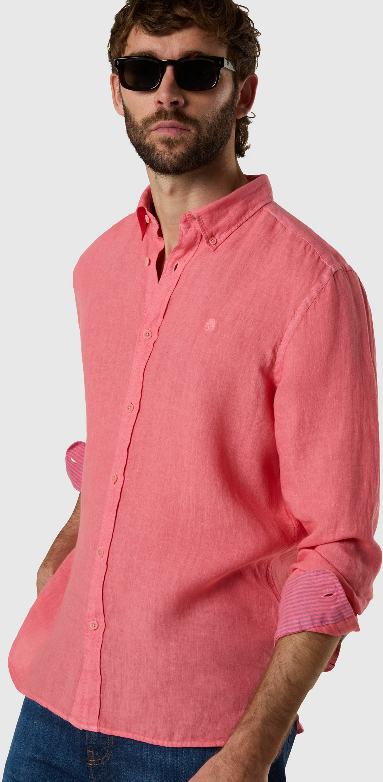 NORTH SAILS, North Sails Linen Shirt Garment-dyed