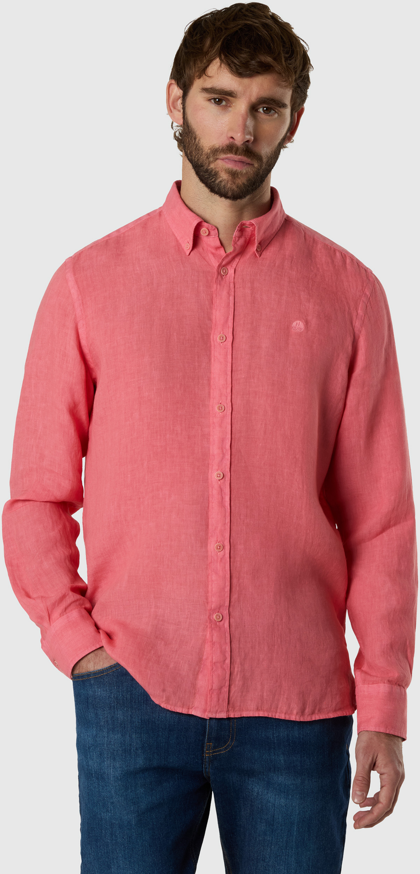 NORTH SAILS, North Sails Linen Shirt Garment-dyed
