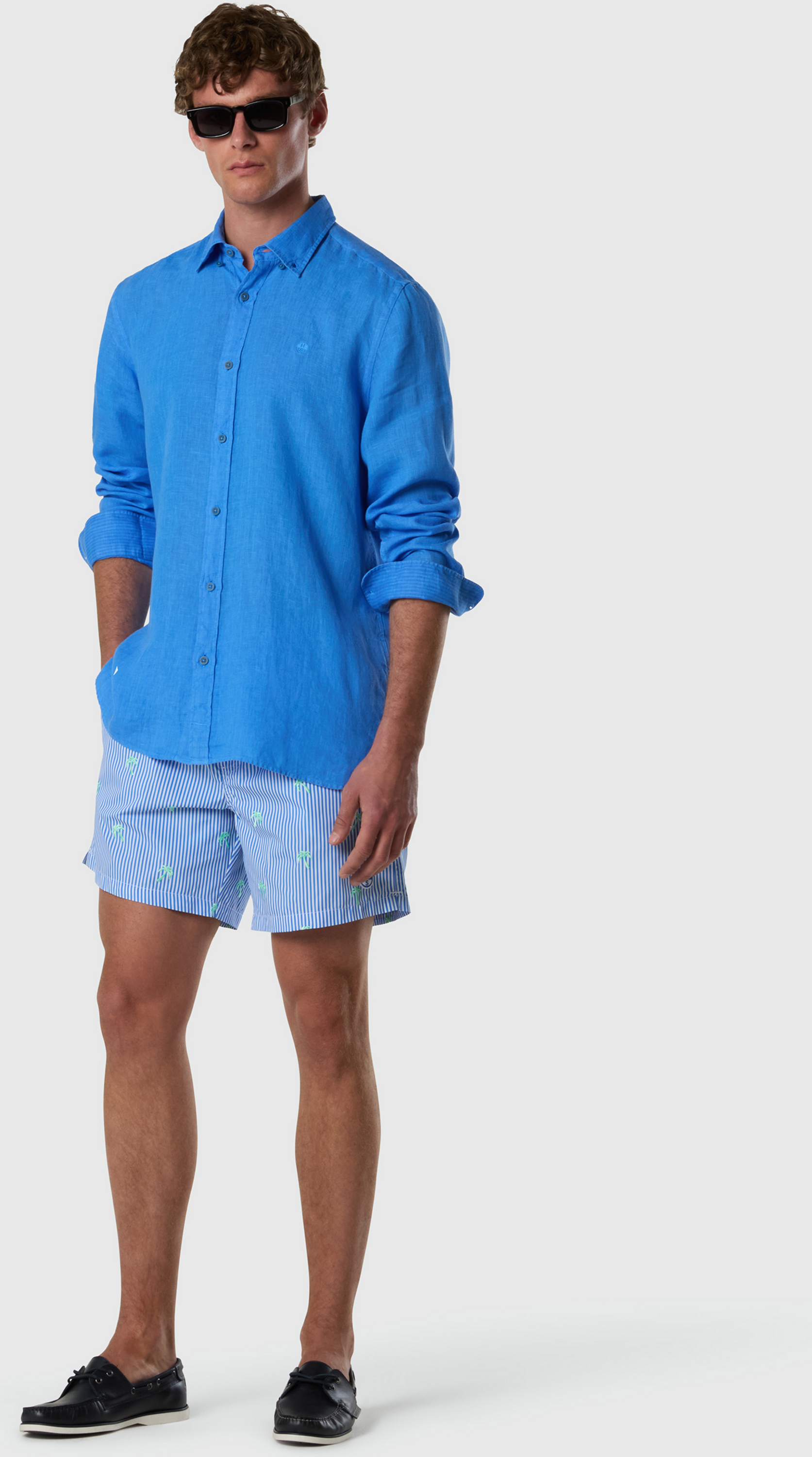 NORTH SAILS, North Sails Linen Shirt Garment-dyed