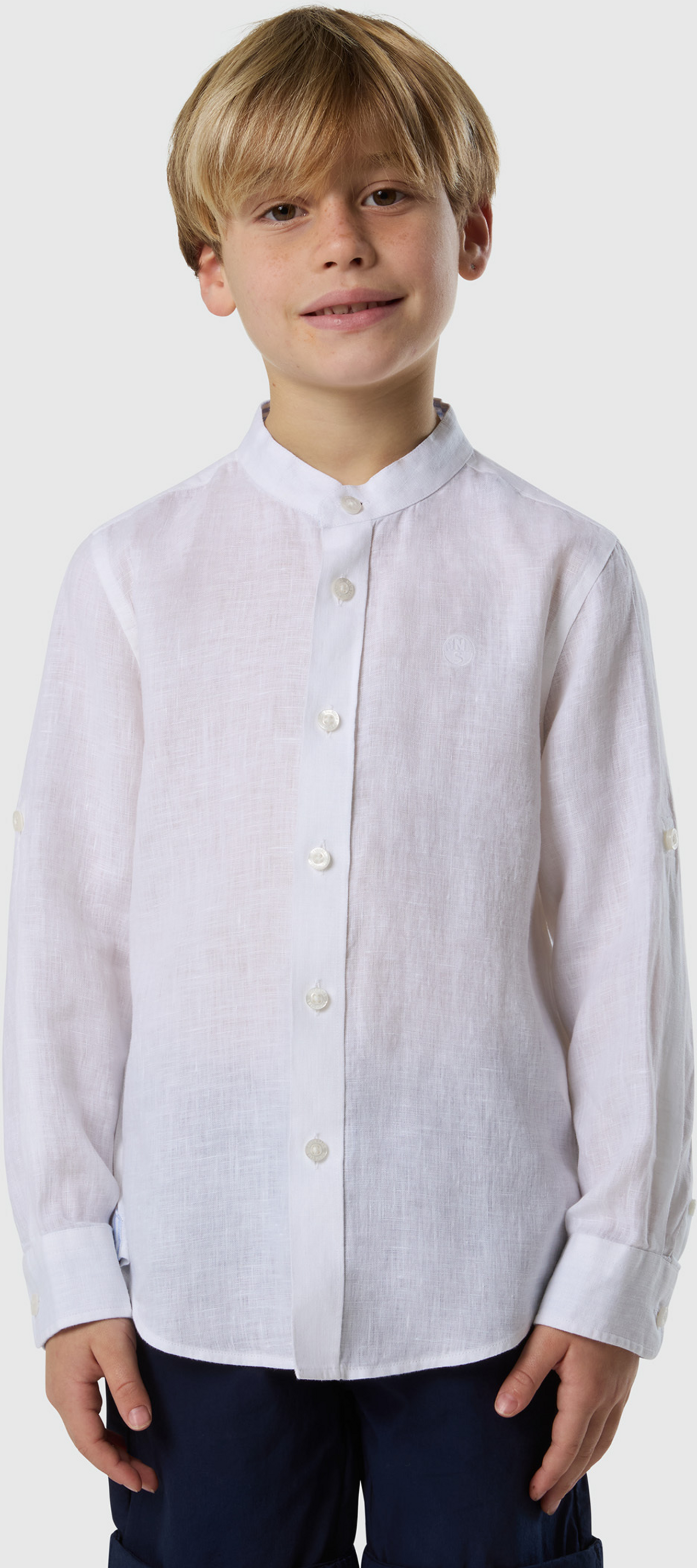 NORTH SAILS, North Sails Linen Shirt Mandarin Collar