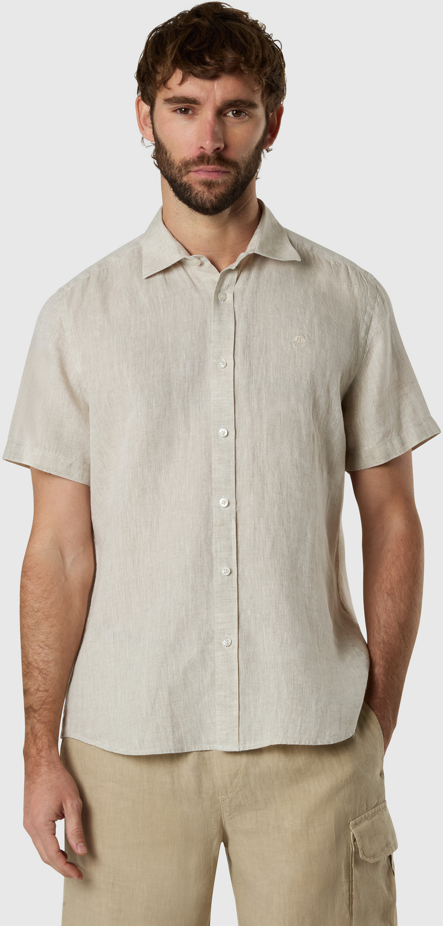 NORTH SAILS, North Sails Linen Shirt Short-sleeved
