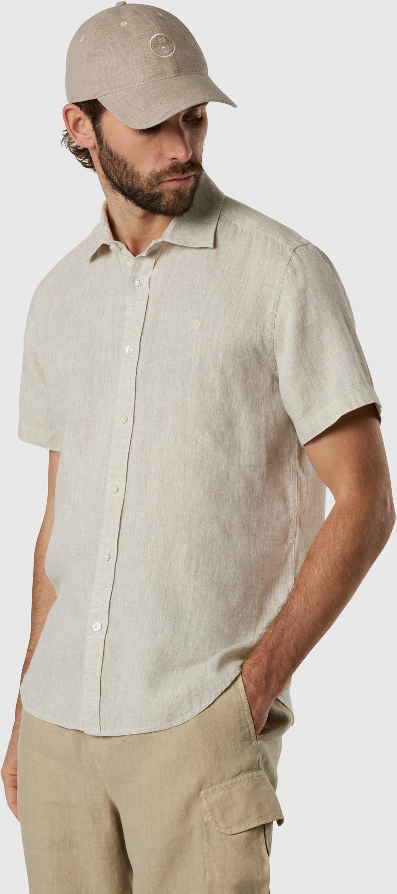 NORTH SAILS, North Sails Linen Shirt Short-sleeved