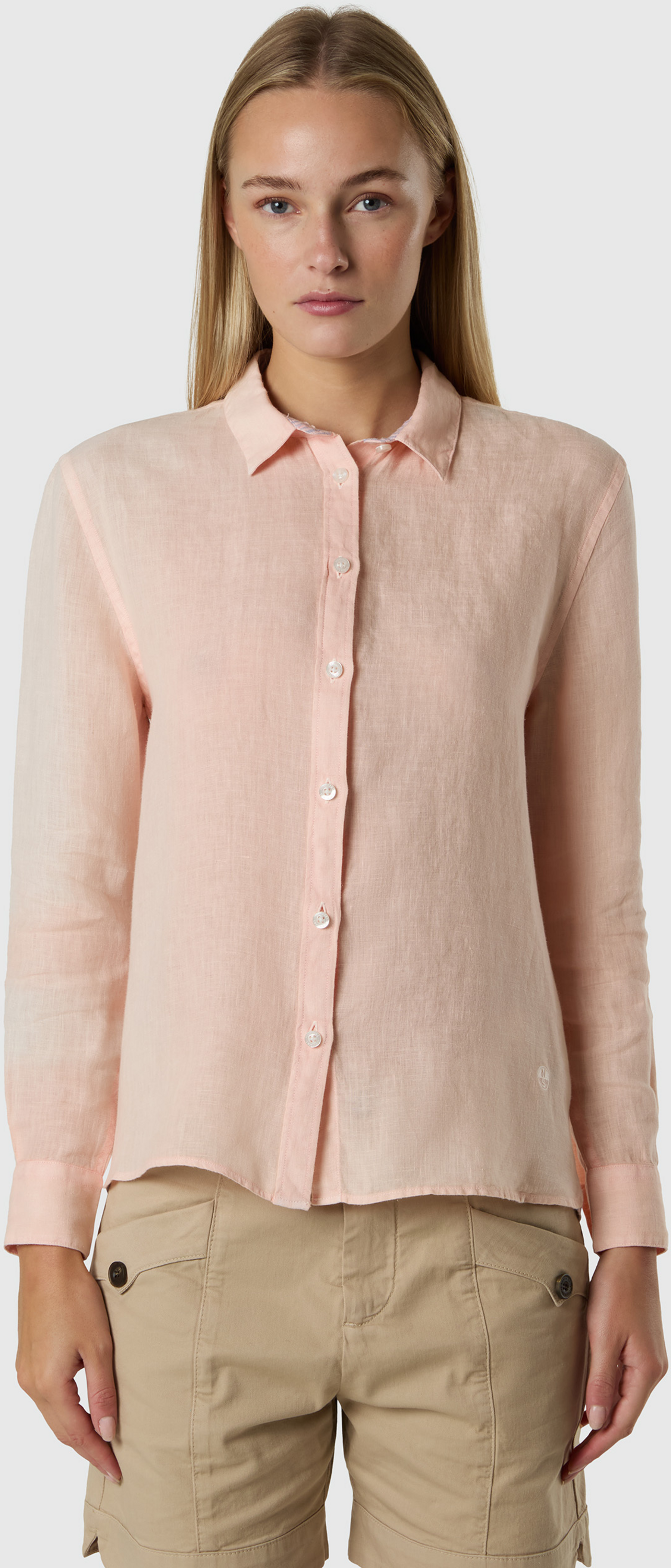 NORTH SAILS, North Sails Linen Shirt With Embroidered Logo