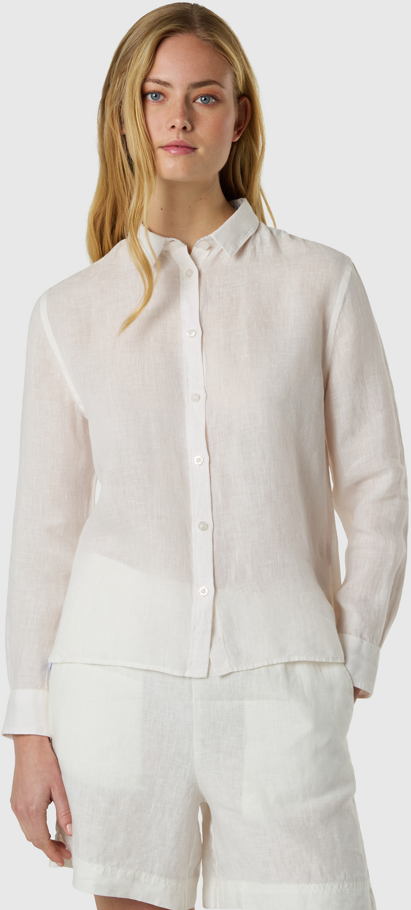 NORTH SAILS, North Sails Linen Shirt With Embroidered Logo