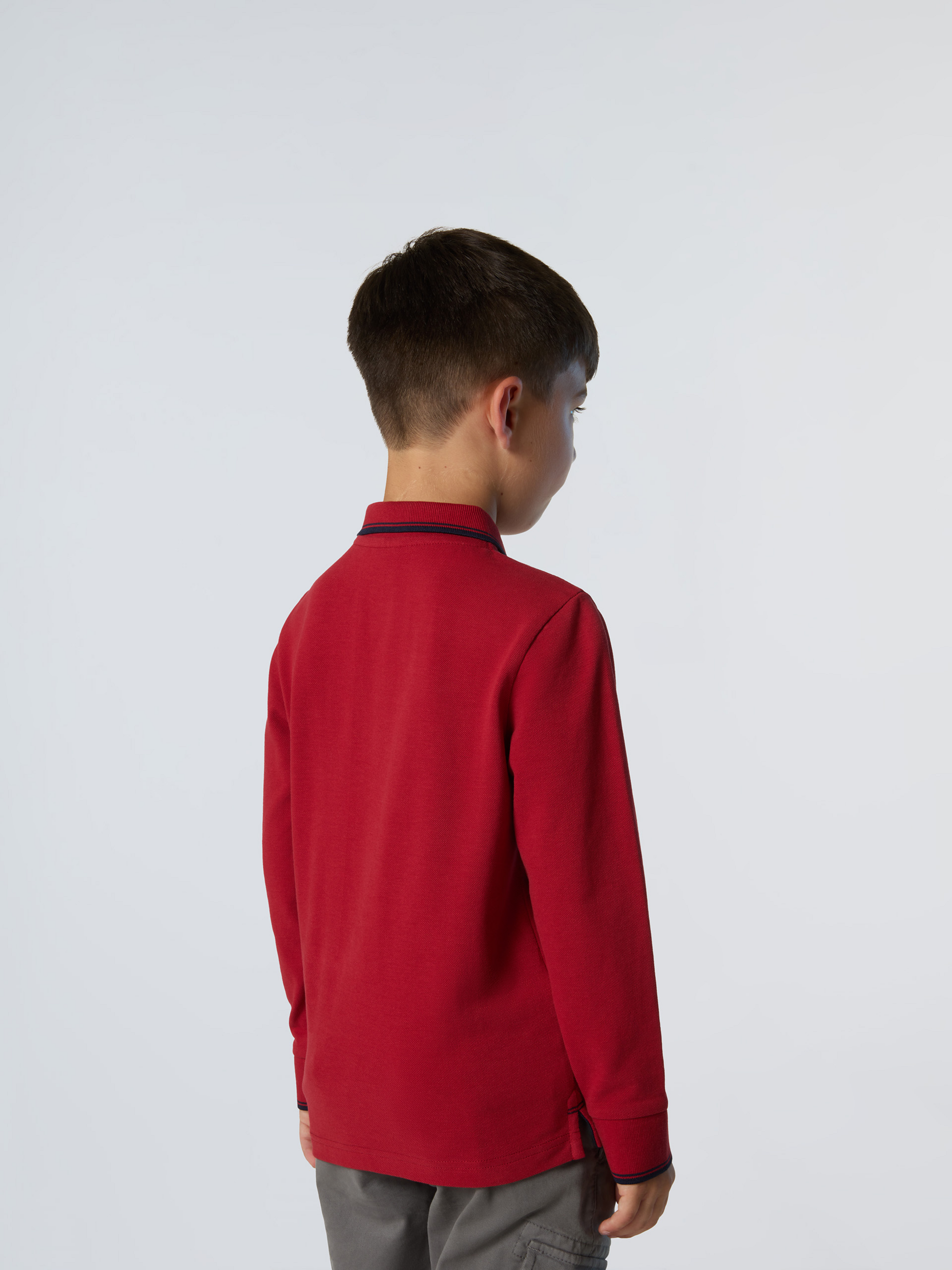 NORTH SAILS, North Sails Polo Shirt Long-sleeved With Collar Lettering