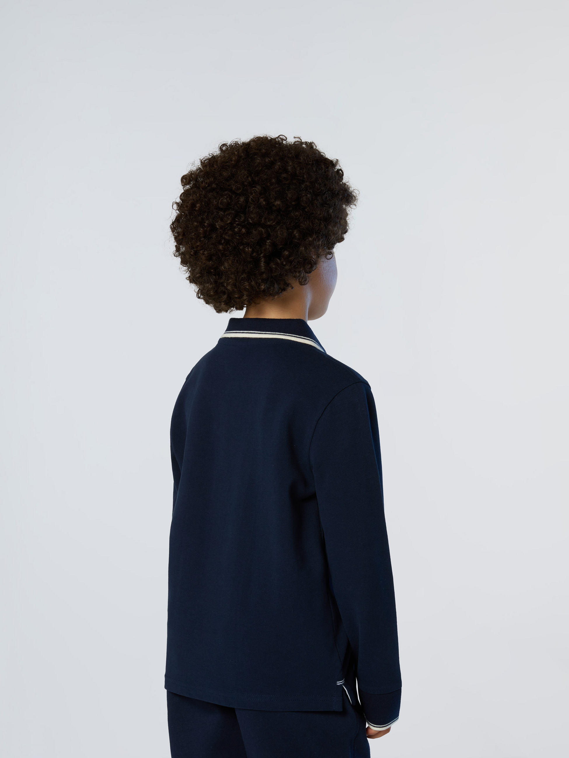 NORTH SAILS, North Sails Polo Shirt Long-sleeved With Collar Lettering