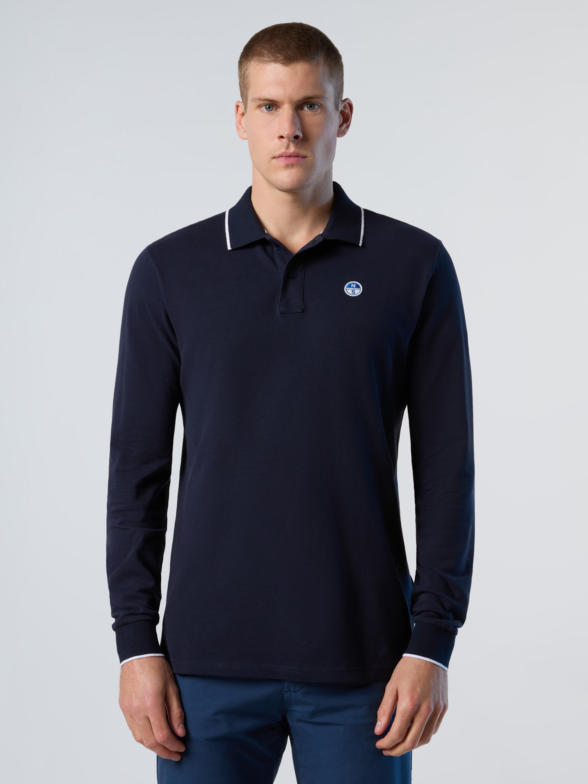 NORTH SAILS, North Sails Polo Shirt Long-sleeved With Logo Collar