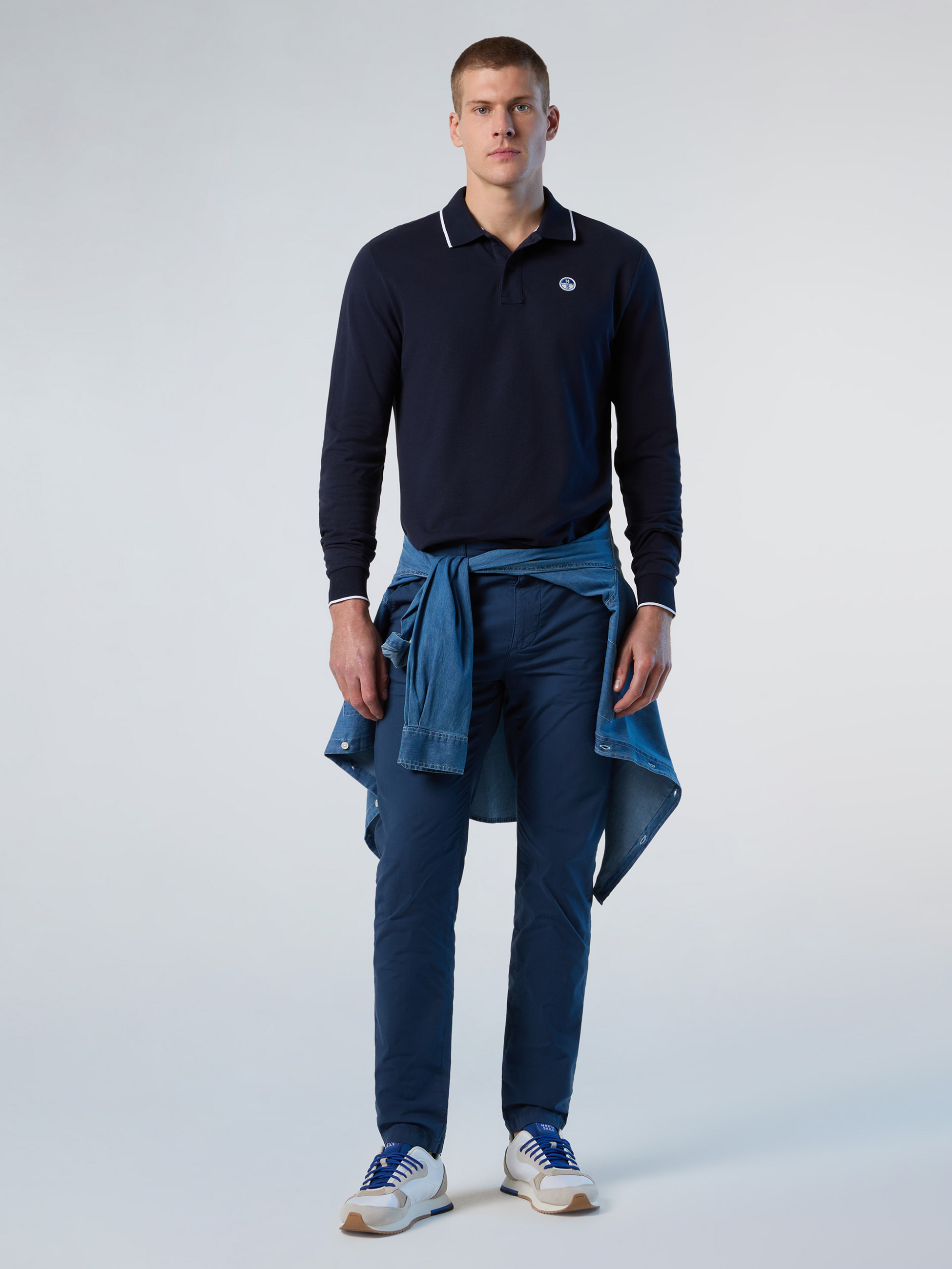 NORTH SAILS, North Sails Polo Shirt Long-sleeved With Logo Collar