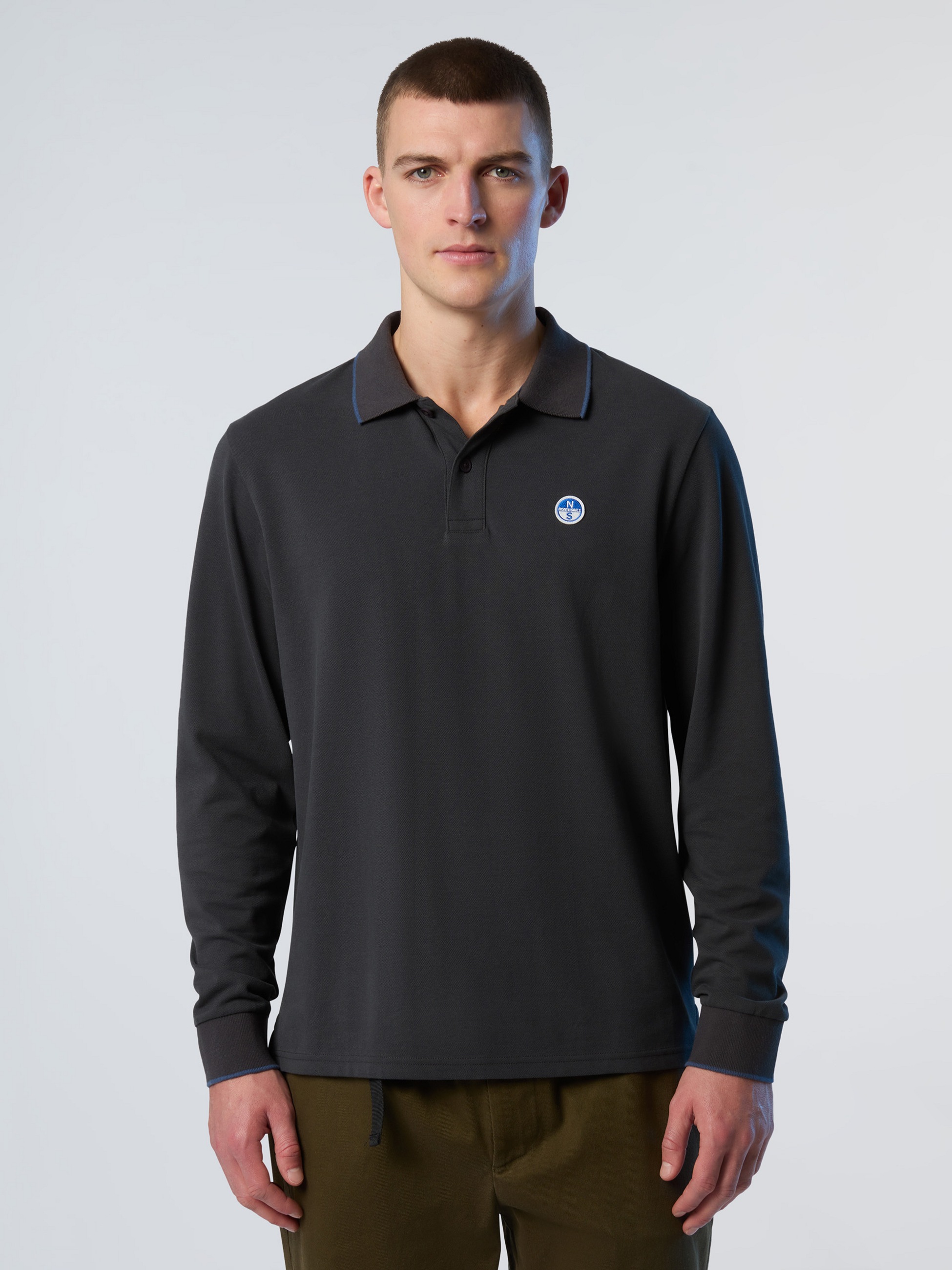 NORTH SAILS, North Sails Polo Shirt Long-sleeved With Logo Collar