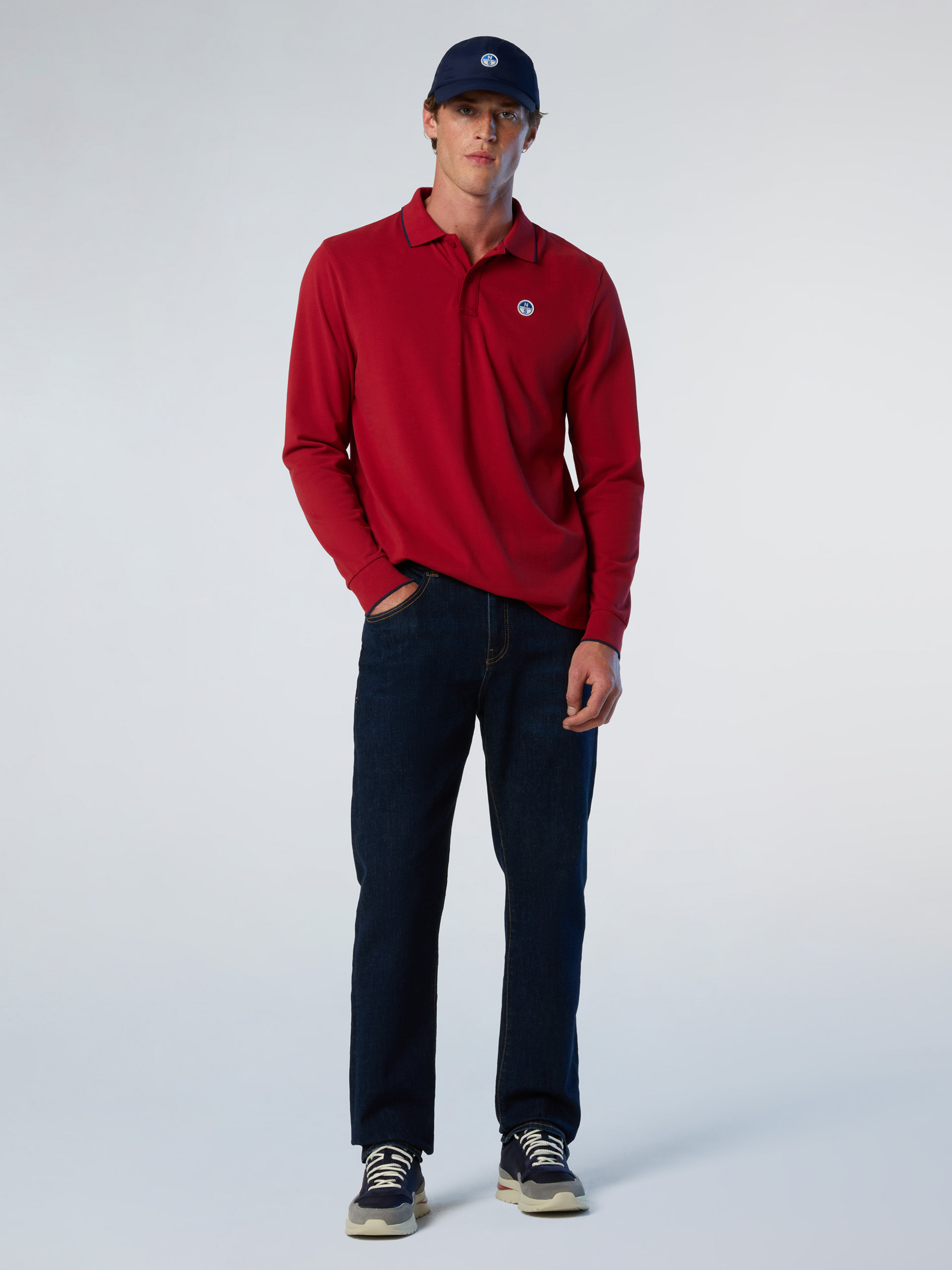 NORTH SAILS, North Sails Polo Shirt Long-sleeved With Logo Collar