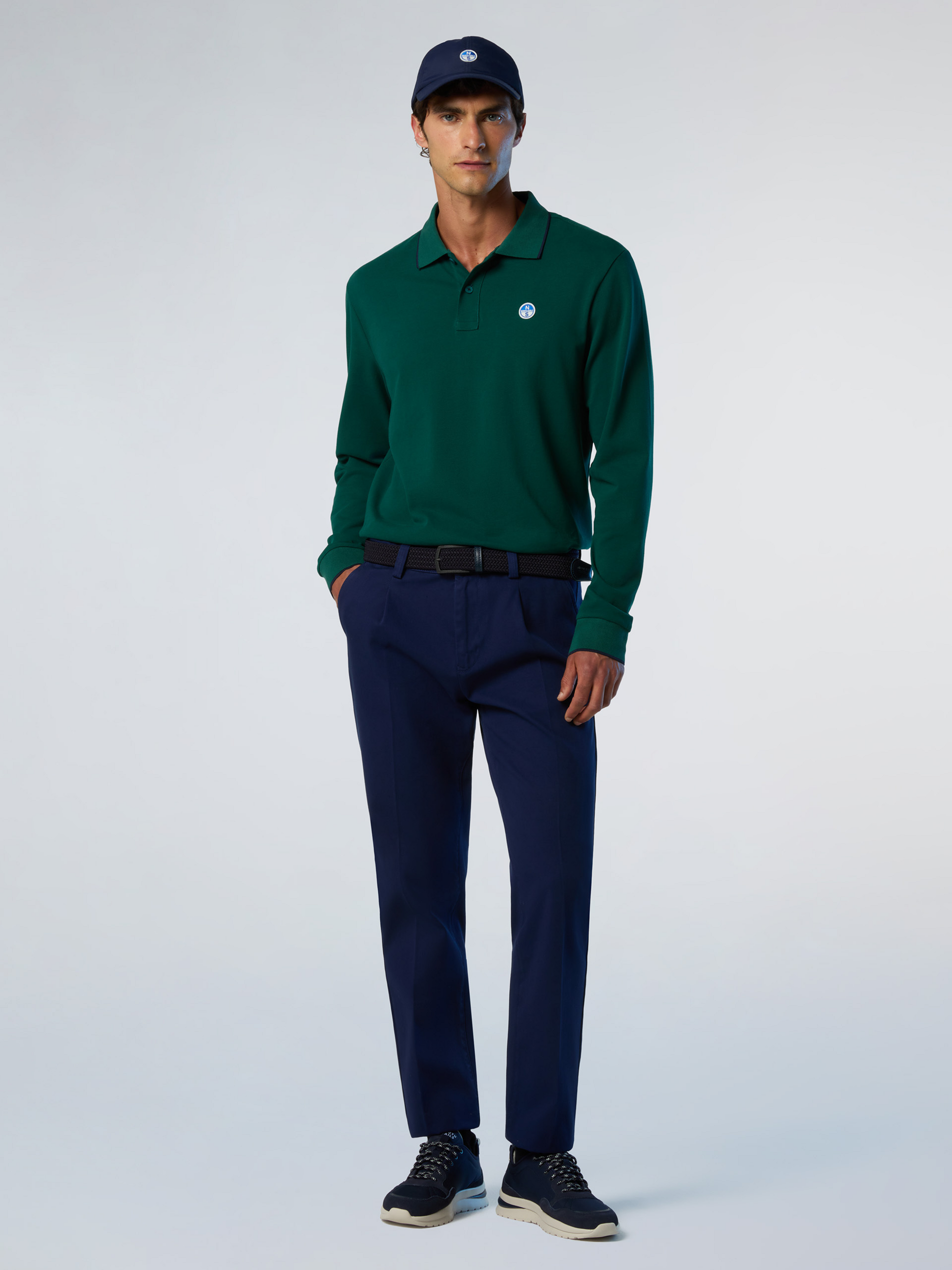 NORTH SAILS, North Sails Polo Shirt Long-sleeved With Logo Collar
