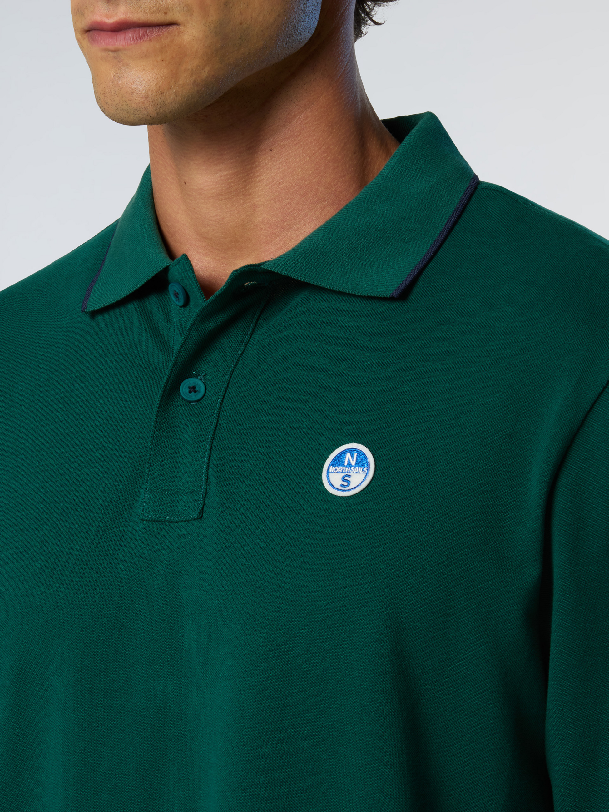 NORTH SAILS, North Sails Polo Shirt Long-sleeved With Logo Collar