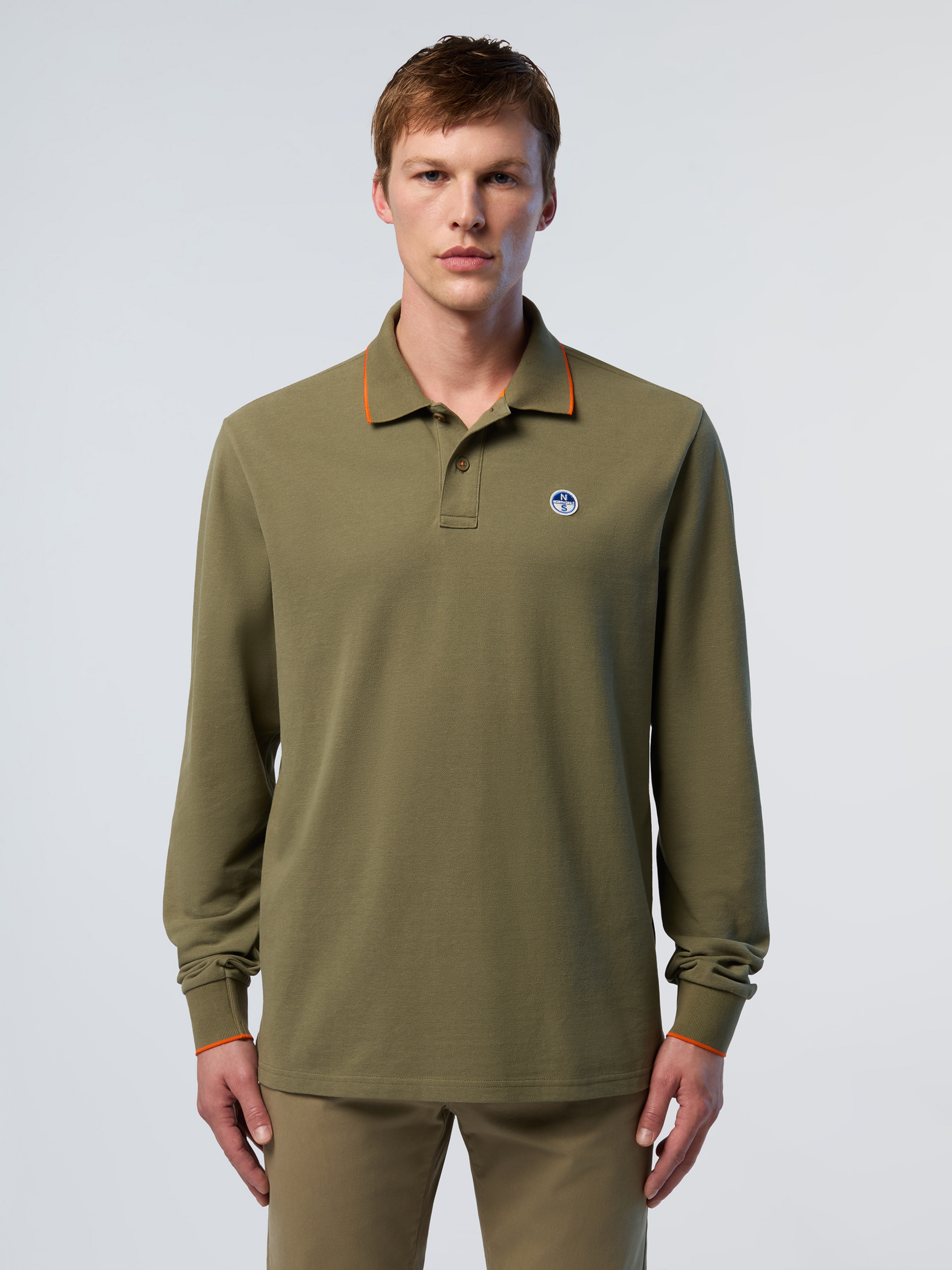 NORTH SAILS, North Sails Polo Shirt Long-sleeved With Logo Collar